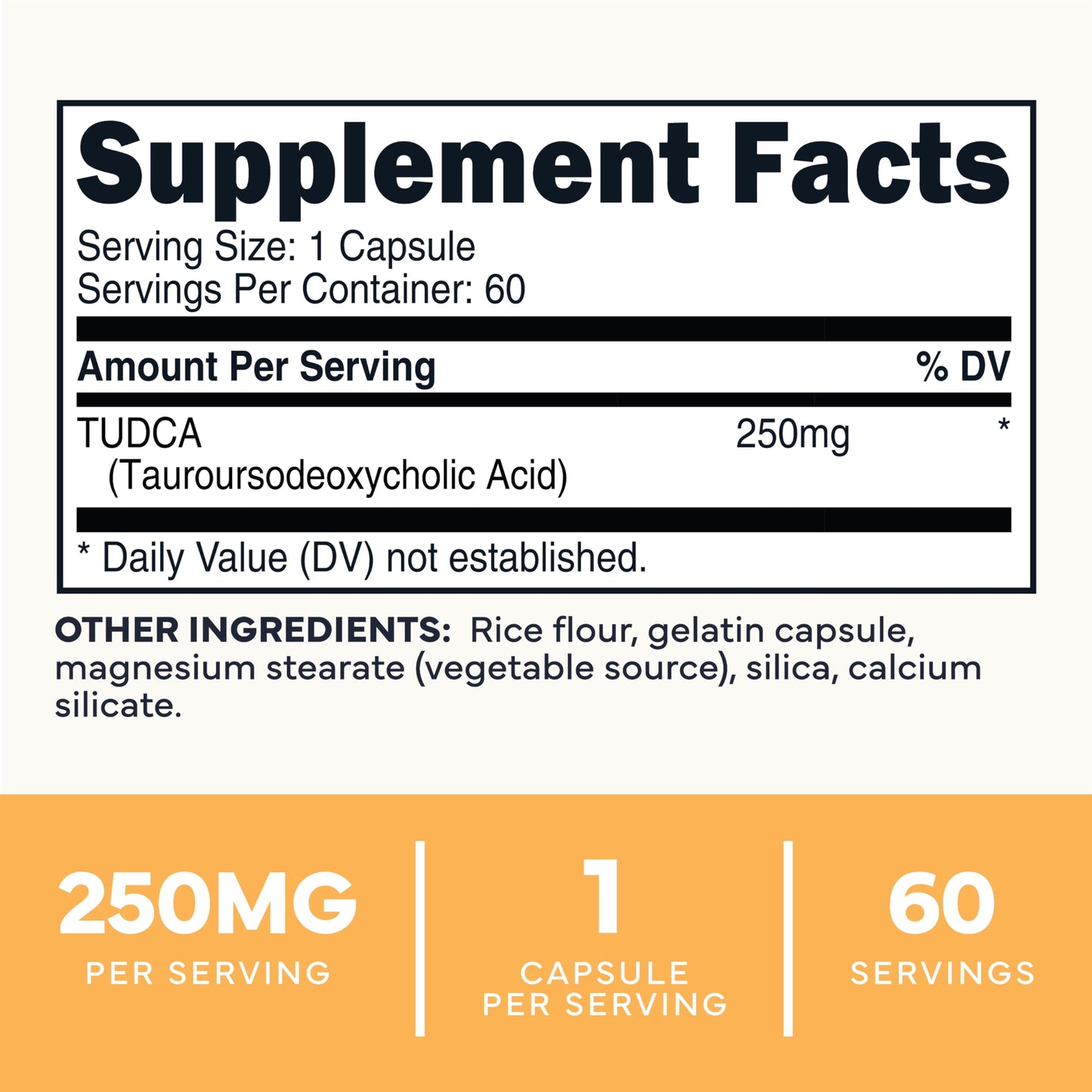 Type Zero Clean TUDCA 250mg, 60 Capsules
