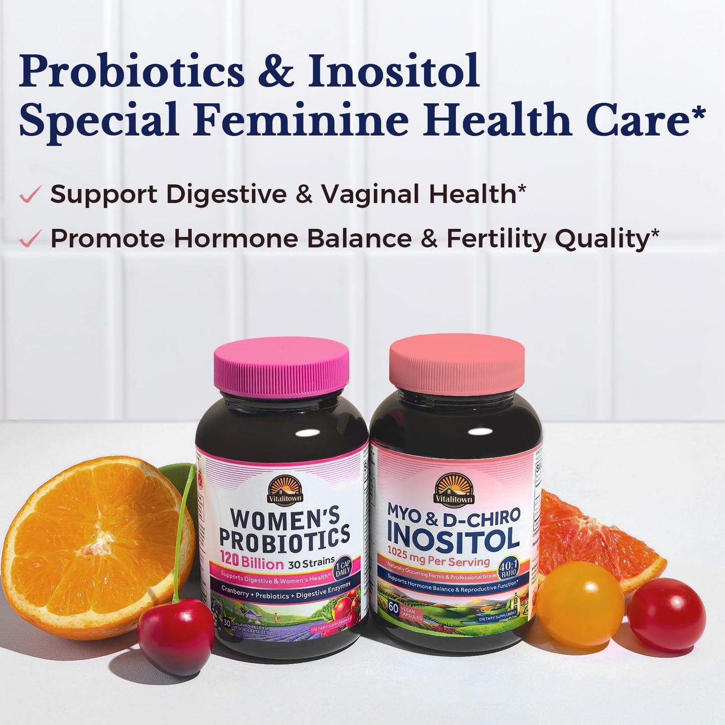 Vitalitown Inositol Supplement Capsule 60 Count