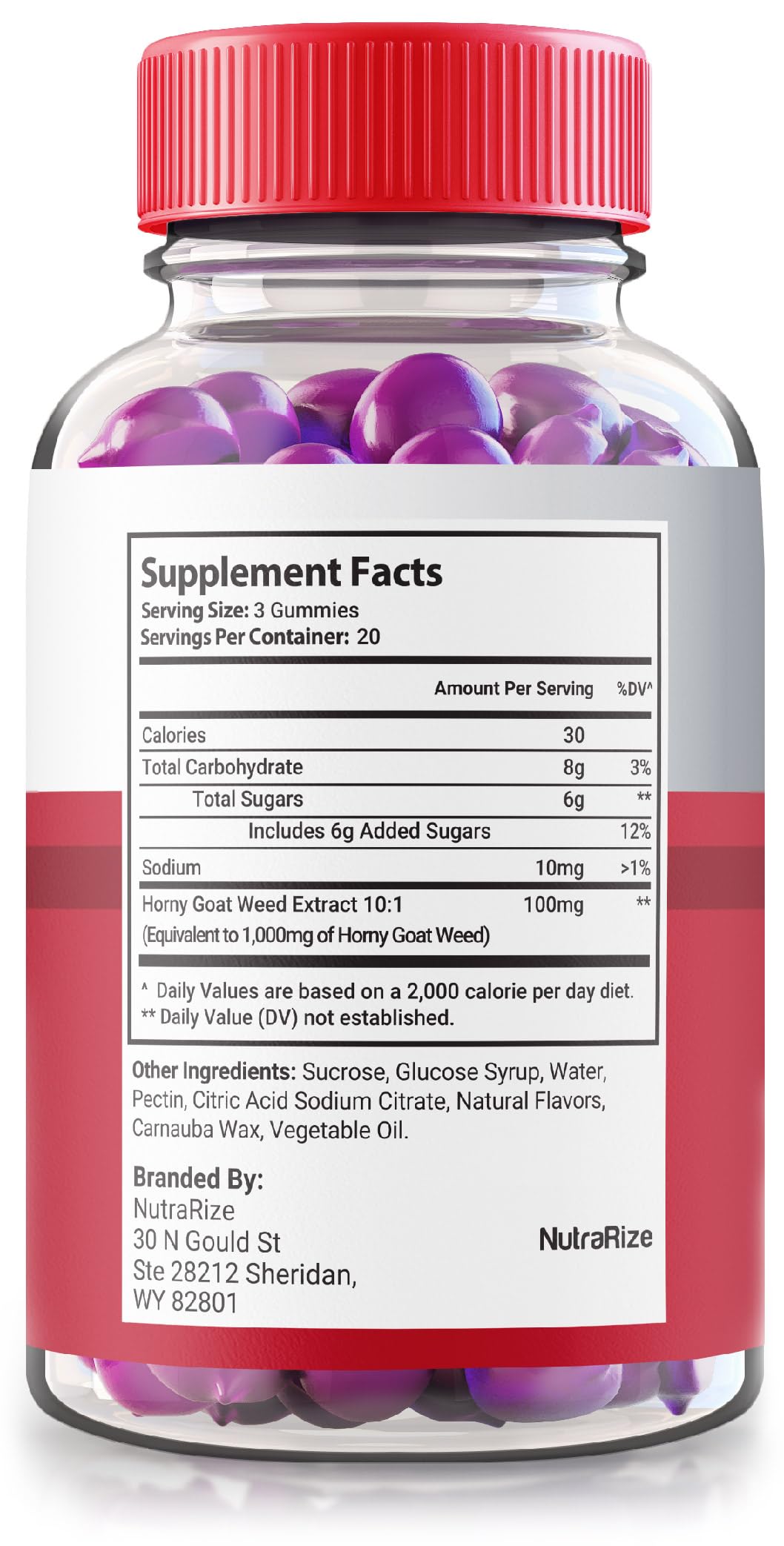 NutraRize Elite Testo Rx Gummies 180 Gummies