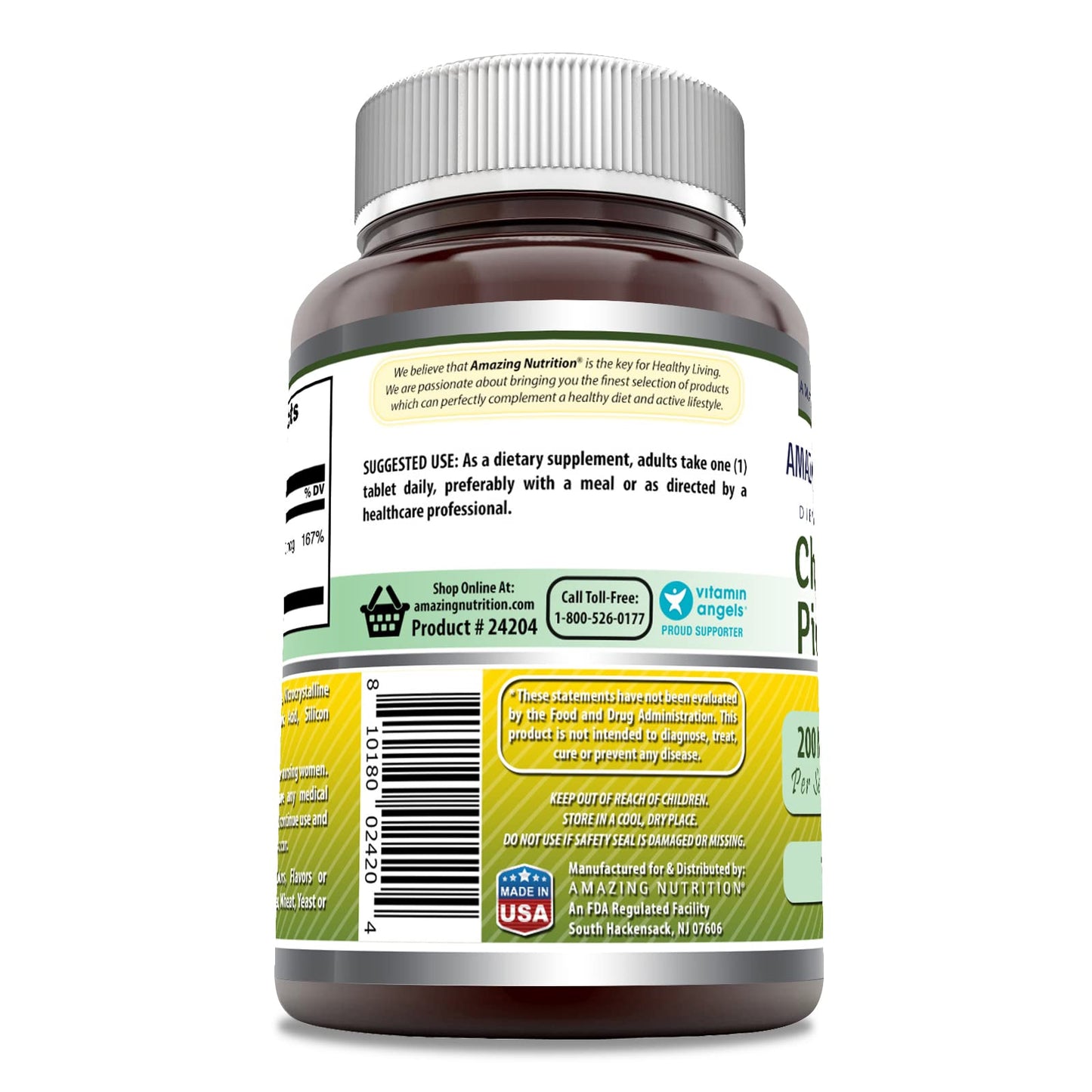Amazing Nutrition Chromium Picolinate Tablets 120 Count