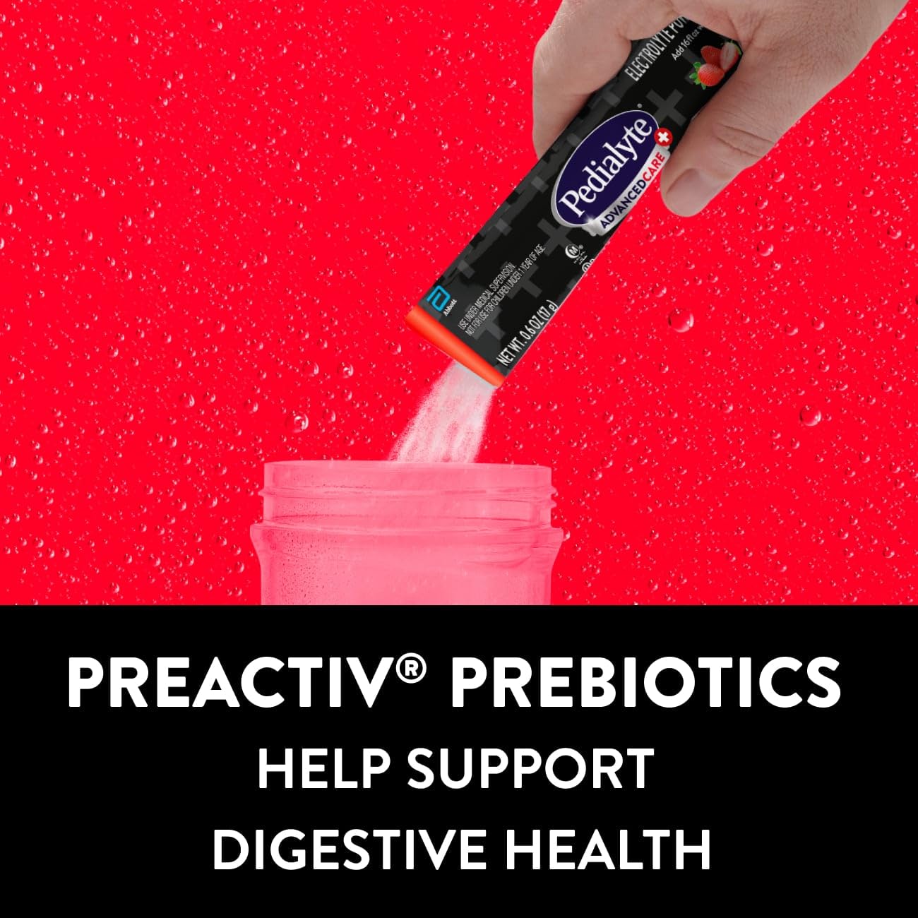 Pedialyte AdvancedCare Plus Electrolyte Powder Strawberry Freeze 6 Count