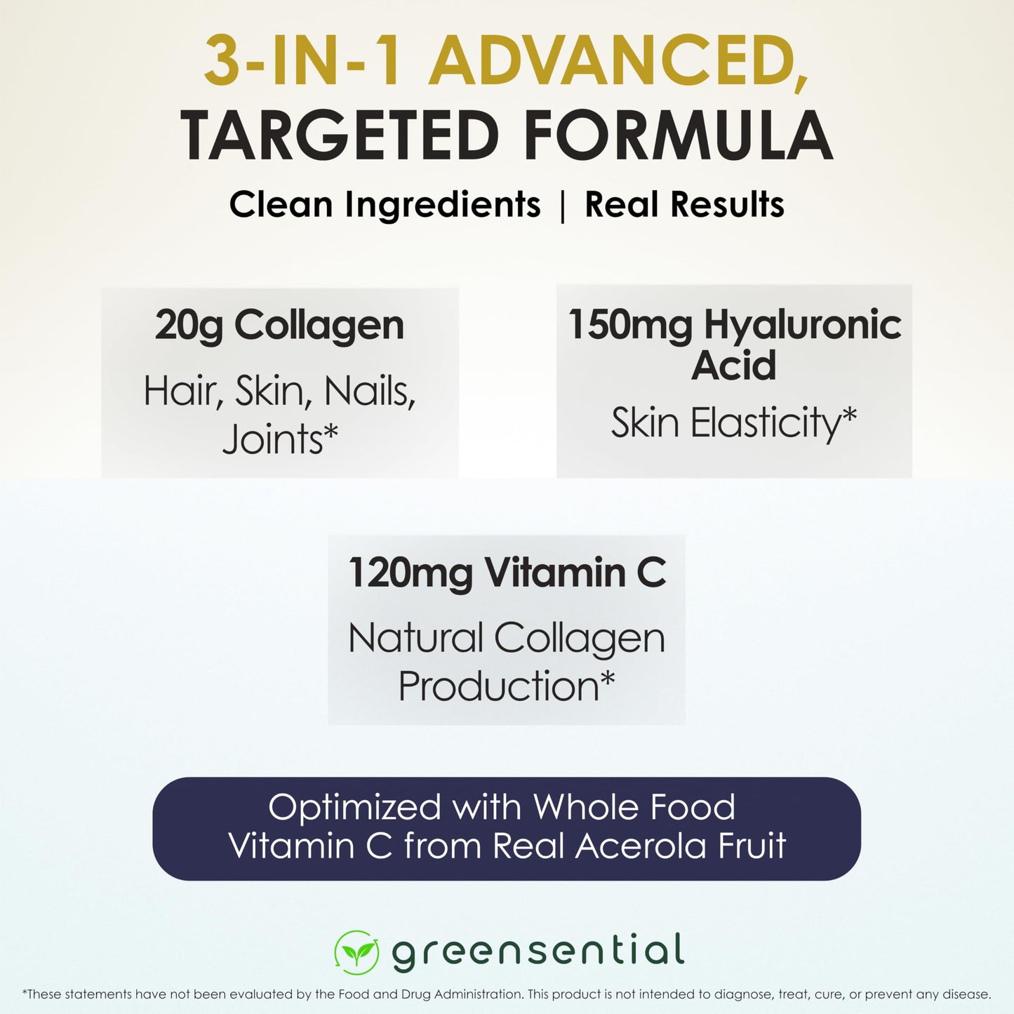 Greensential Collagen Peptides Plus Powder 20.7 oz