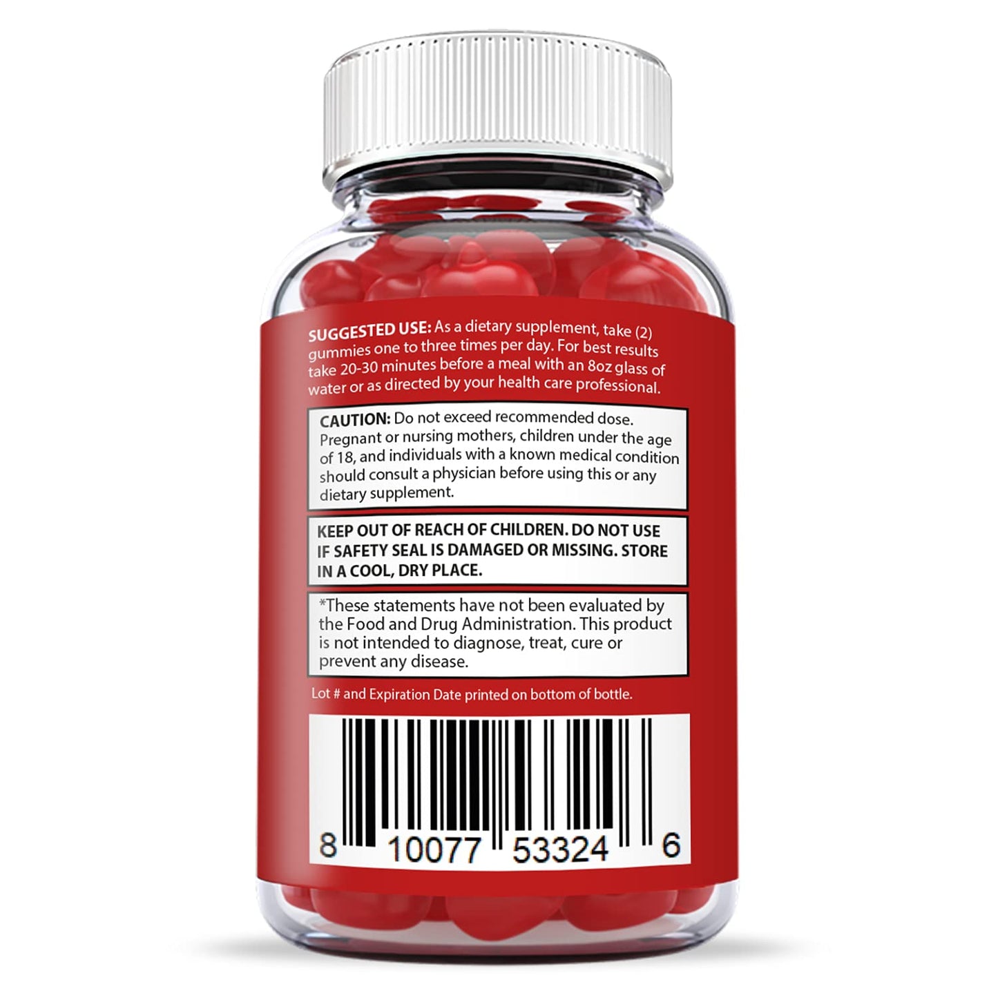 Justified Laboratories Apple Cider Vinegar Gummies 1000MG ACV with Pomegranate Juice Beet Root B12, 240 Gummies