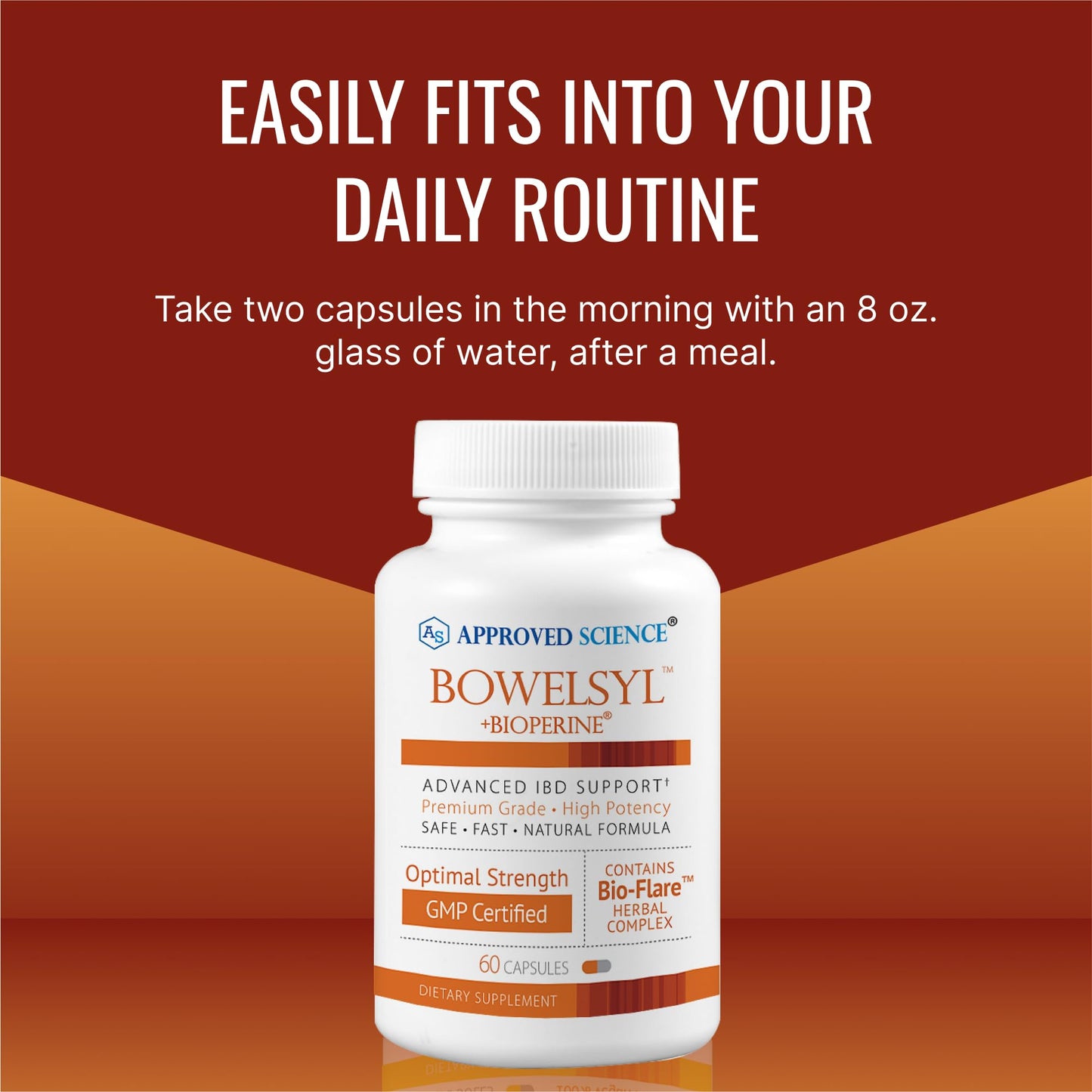 Approved Science Bowelsyl 180 Capsules