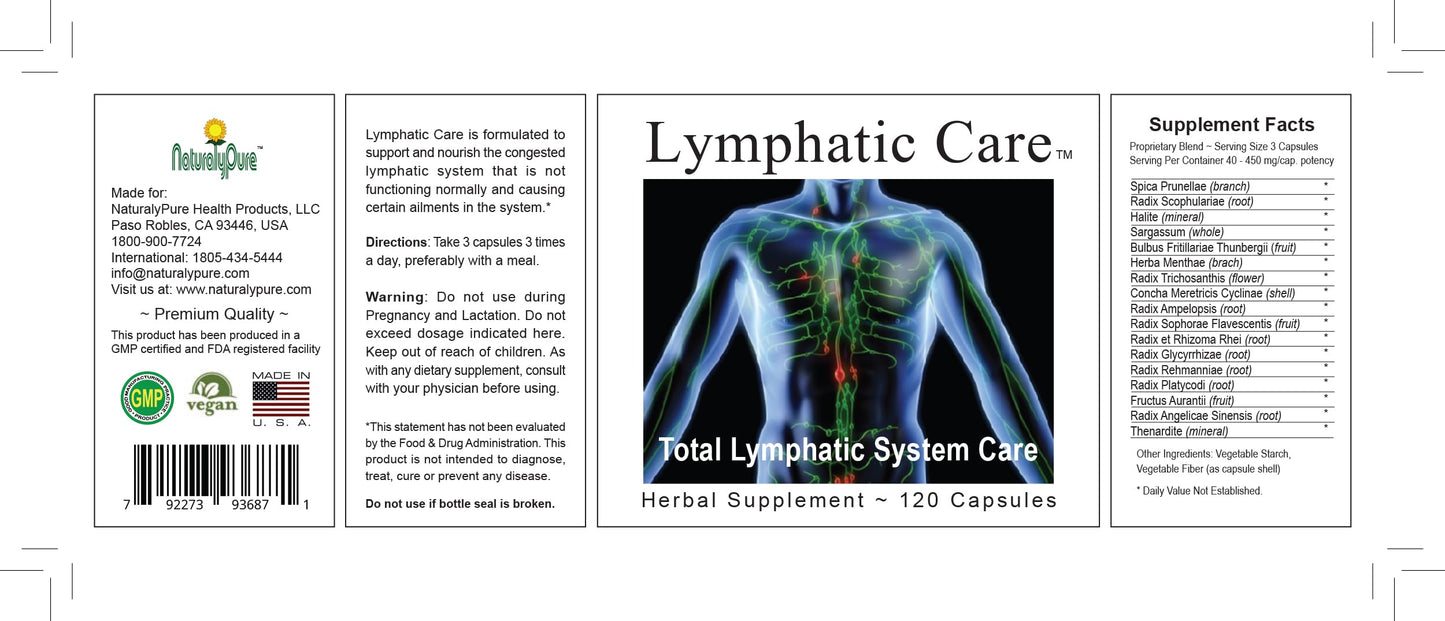 NaturalyPure LymphatiCare Capsule 120-Count