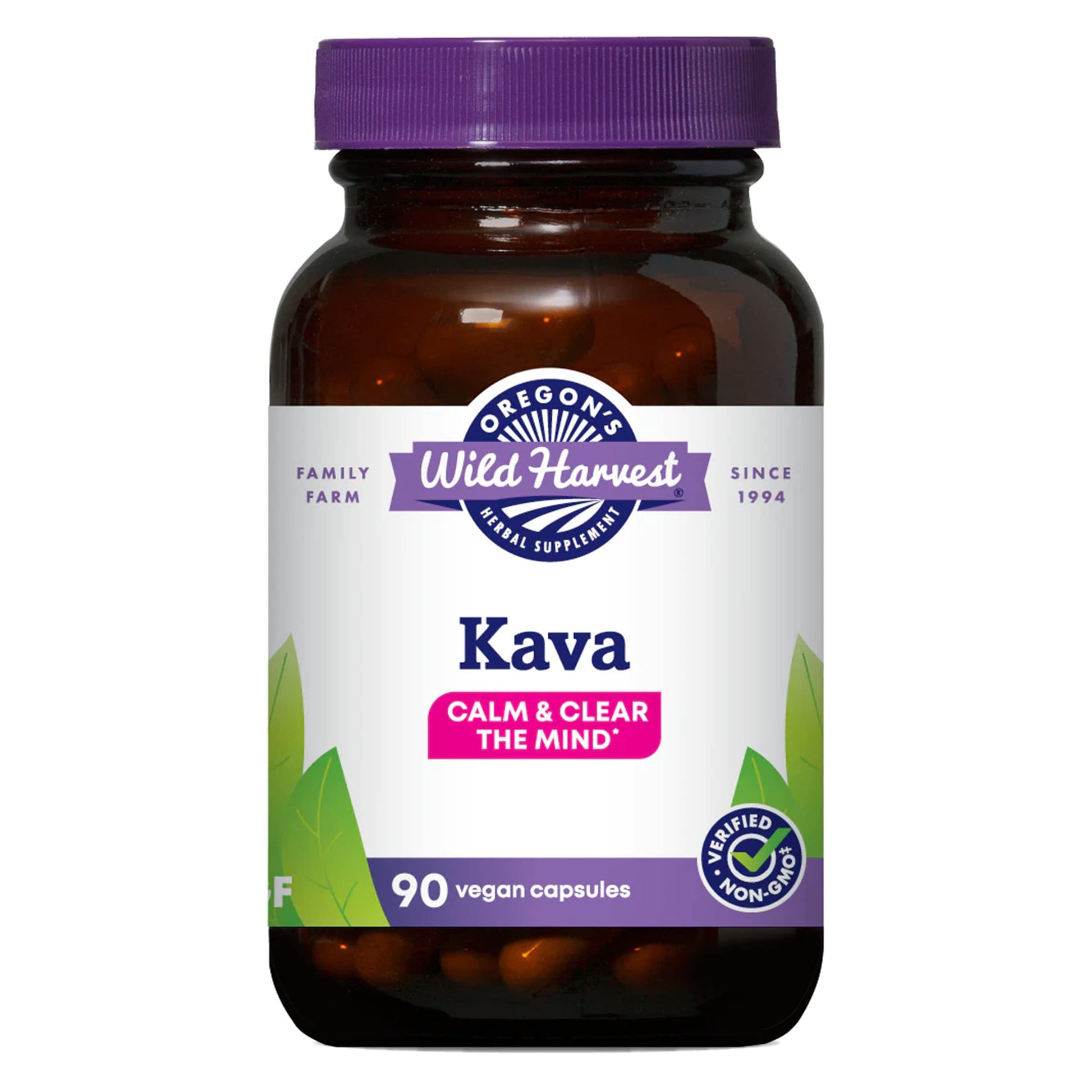 Oregon's Wild Harvest Kava Root Capsules, 90 Count