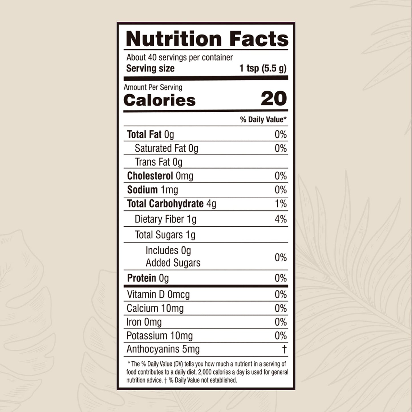 Terramazonia Açaí Powder Superfood Powder, 8 oz