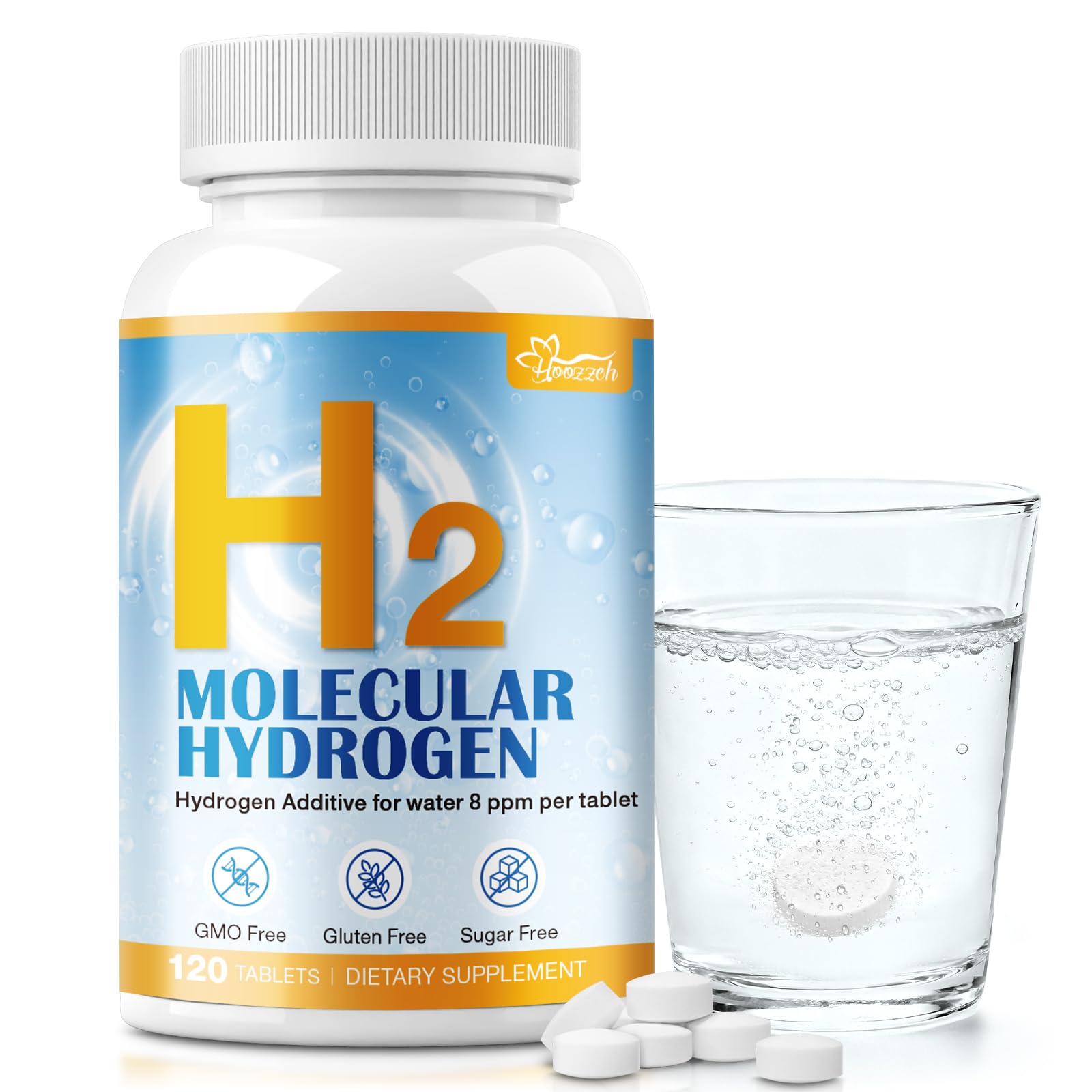 Hoozzch Hydrogen Water Tablets 120 Count