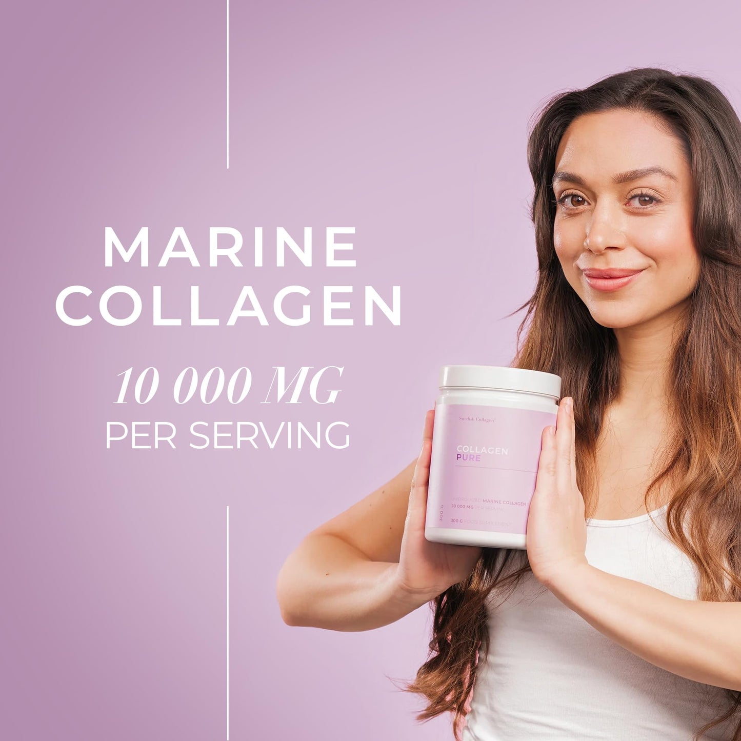 Swedish Collagen Pure Marine Collagen 10,000 mg Powder 300 g
