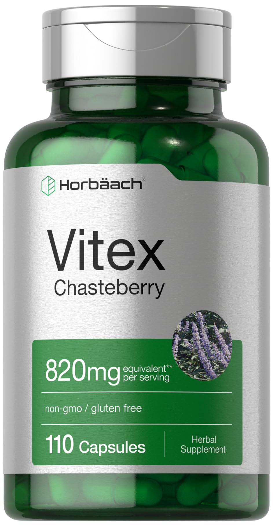 Horbäach Vitex Berry Chasteberry Supplement Capsule 110 Count
