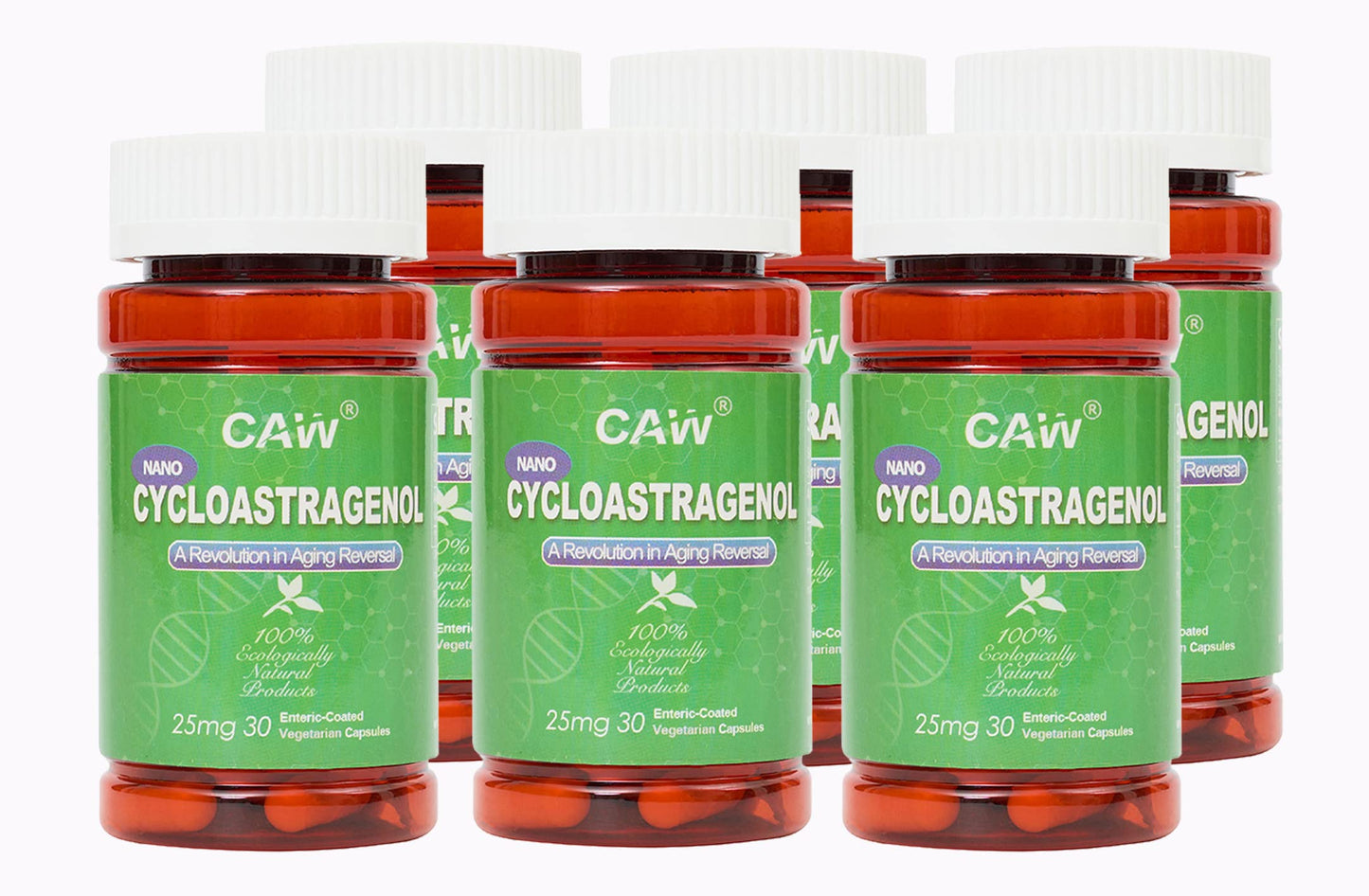 CAW Nano Cycloastragenol Capsules, 6 Bottles
