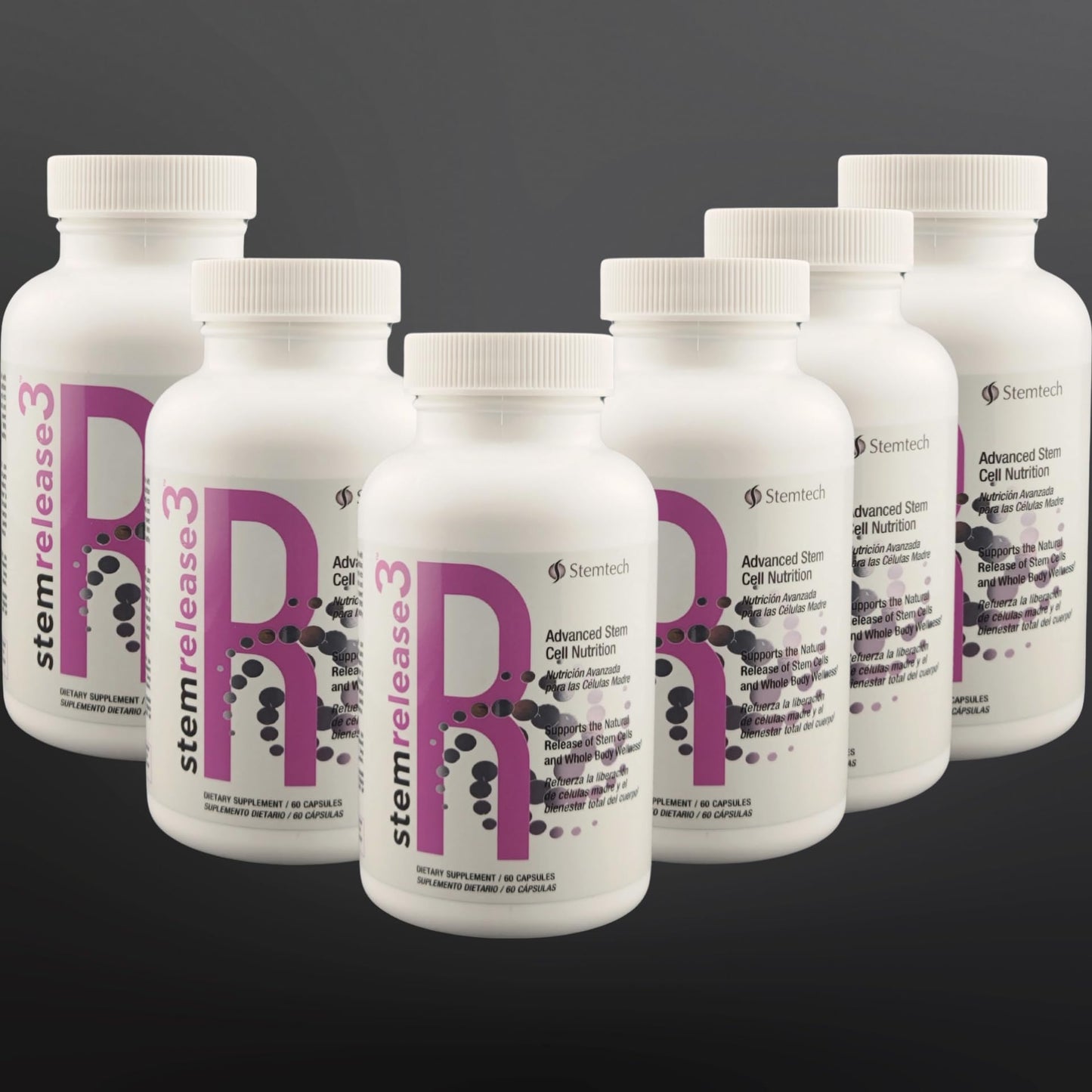 StemTech Stemrelease3™ Cutting-Edge Stem Cell Nutrition for Natural Renewal and Youthful Vitality, Exclusive Blend for Enhanced Telomere Health 360 Capsules