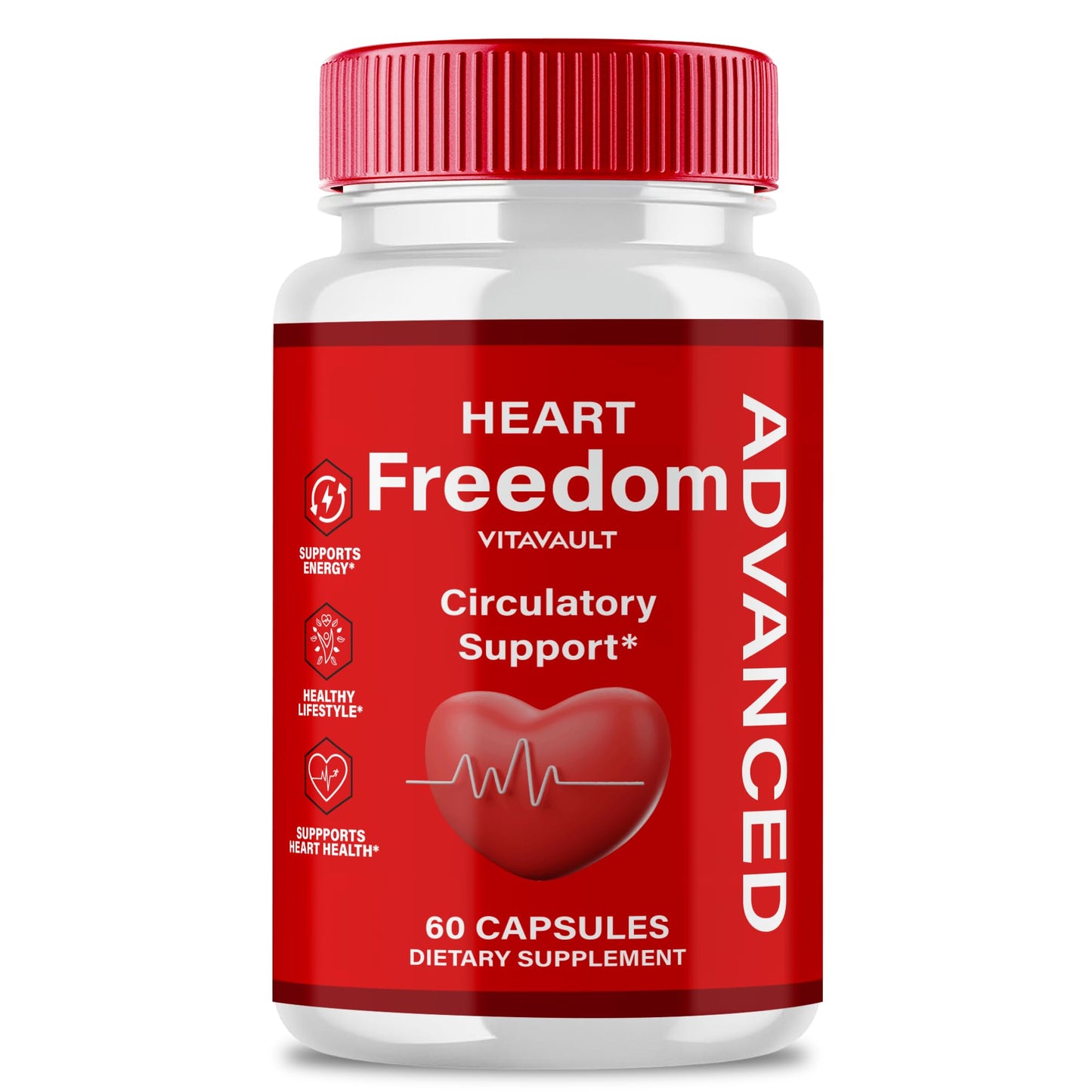 Vitavault Heart Freedom Capsules, 60 Count