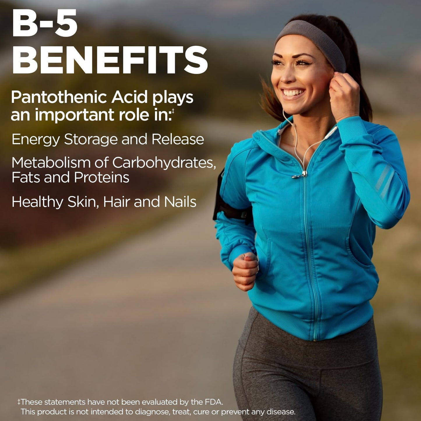 KAL Pantothenic Acid 1000mg Tablet, 100 Tablets