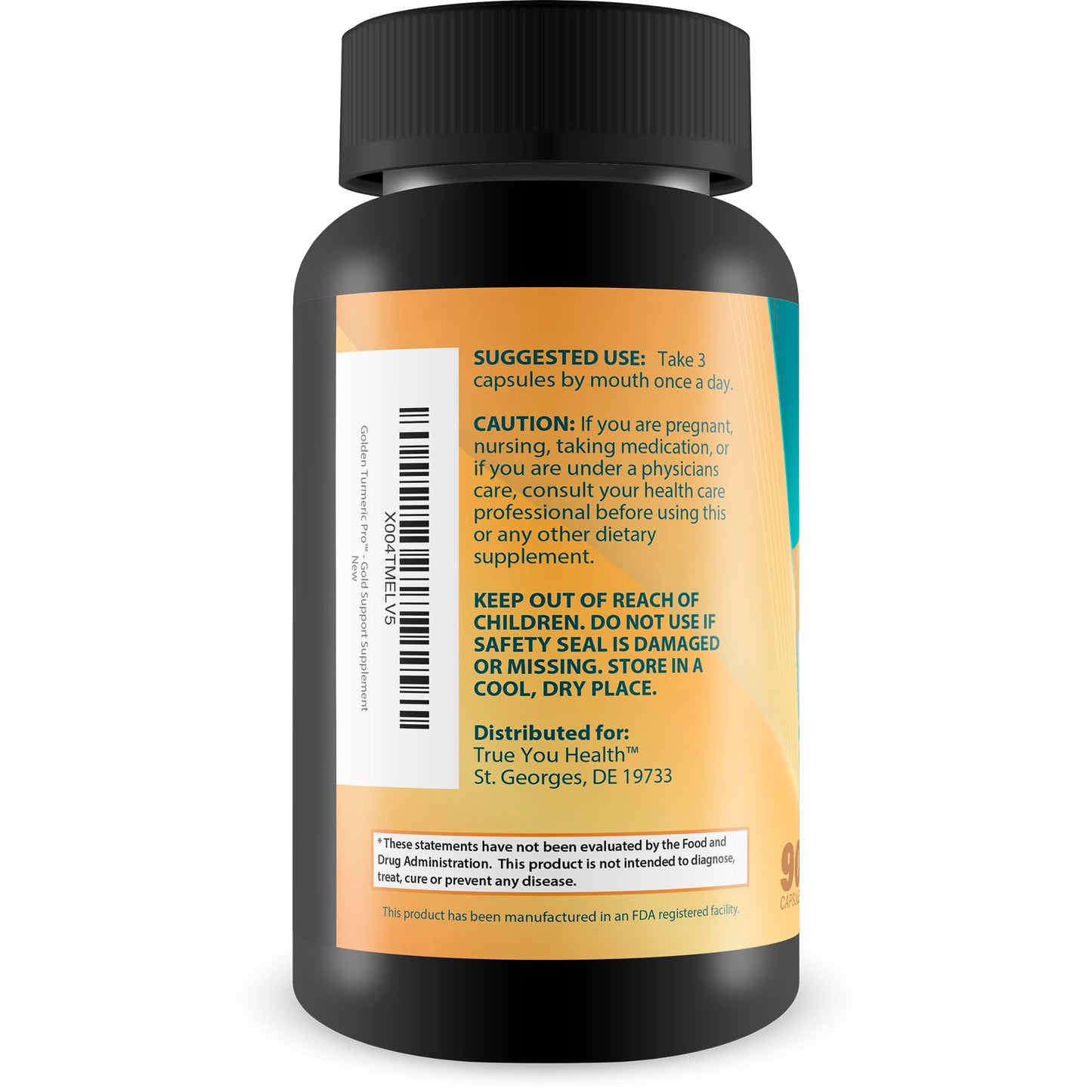 True You Health Golden Turmeric Pro Capsules 90 Count