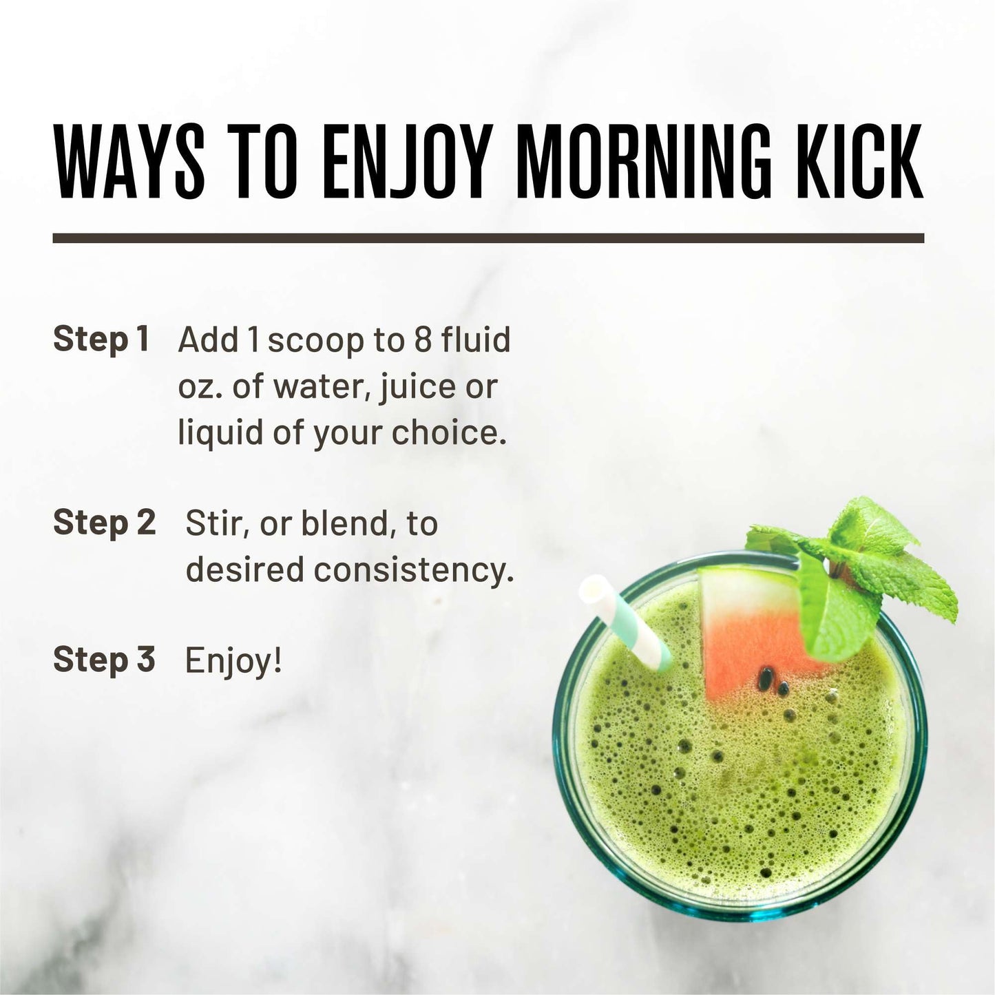 Roundhouse Provision Morning Kick Greens Powder Watermelon Mint, 27.3 oz