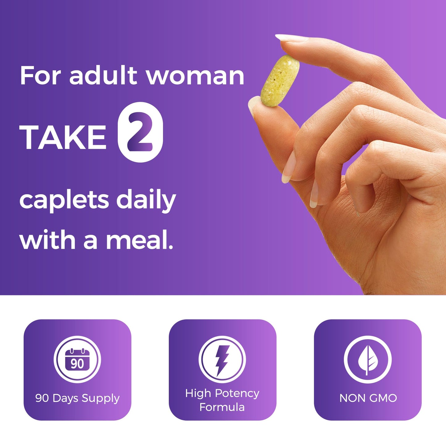 Vitamin World Ultra 360 Multivitamin for Women 50 Plus, Menopause Support Caplet 180