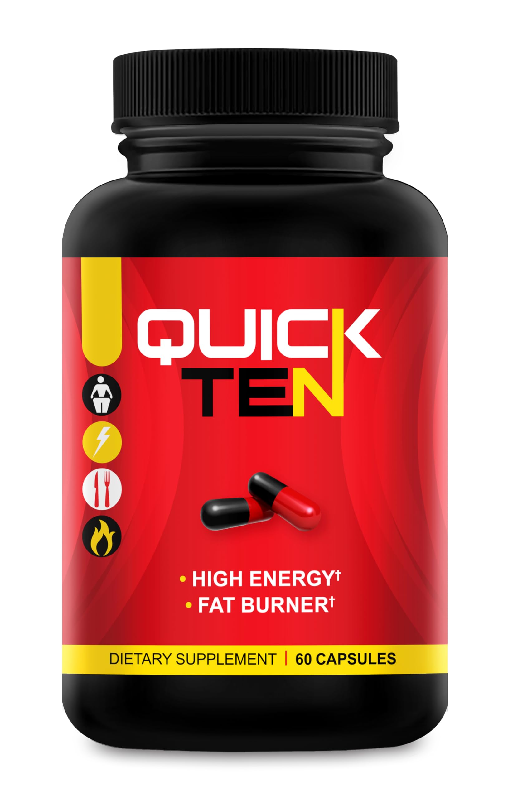 Quick Ten Drop 10 Quick Diet Pills Capsules, 60 Capsules