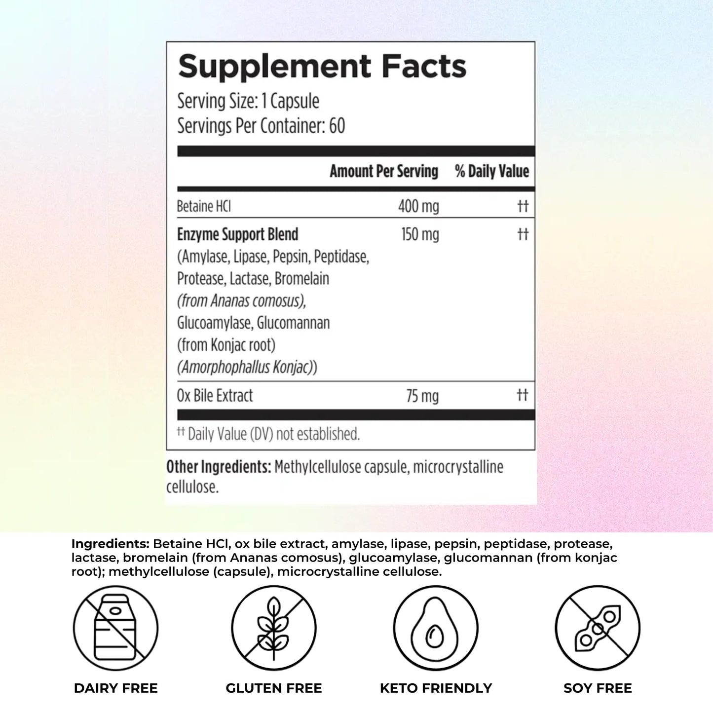 Reignite Wellness Protein Digestive Enzymes Capsule, 60 Capsules