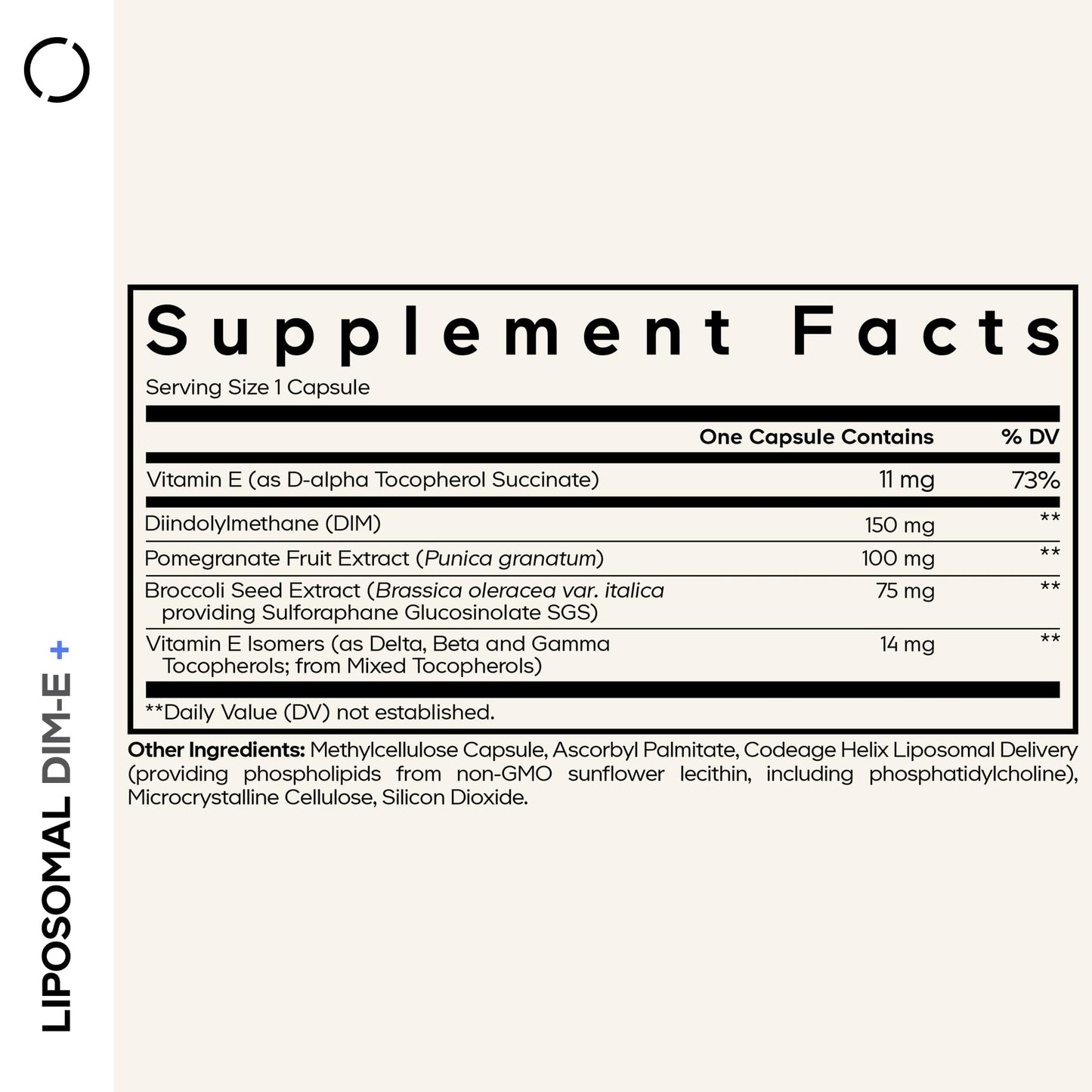 Codeage Liposomal DIM Supplement Capsule 120 Capsules