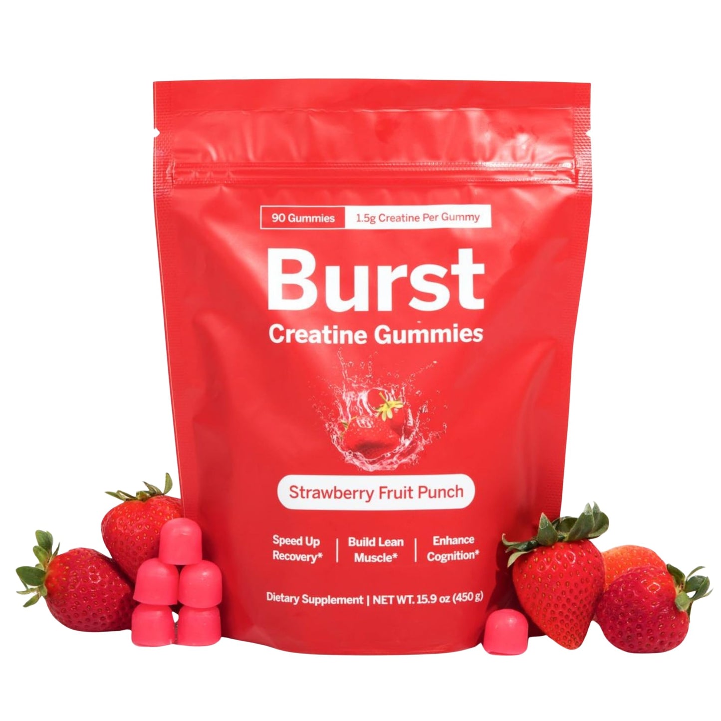 Burst Creatine Monohydrate Gummies 90 Count