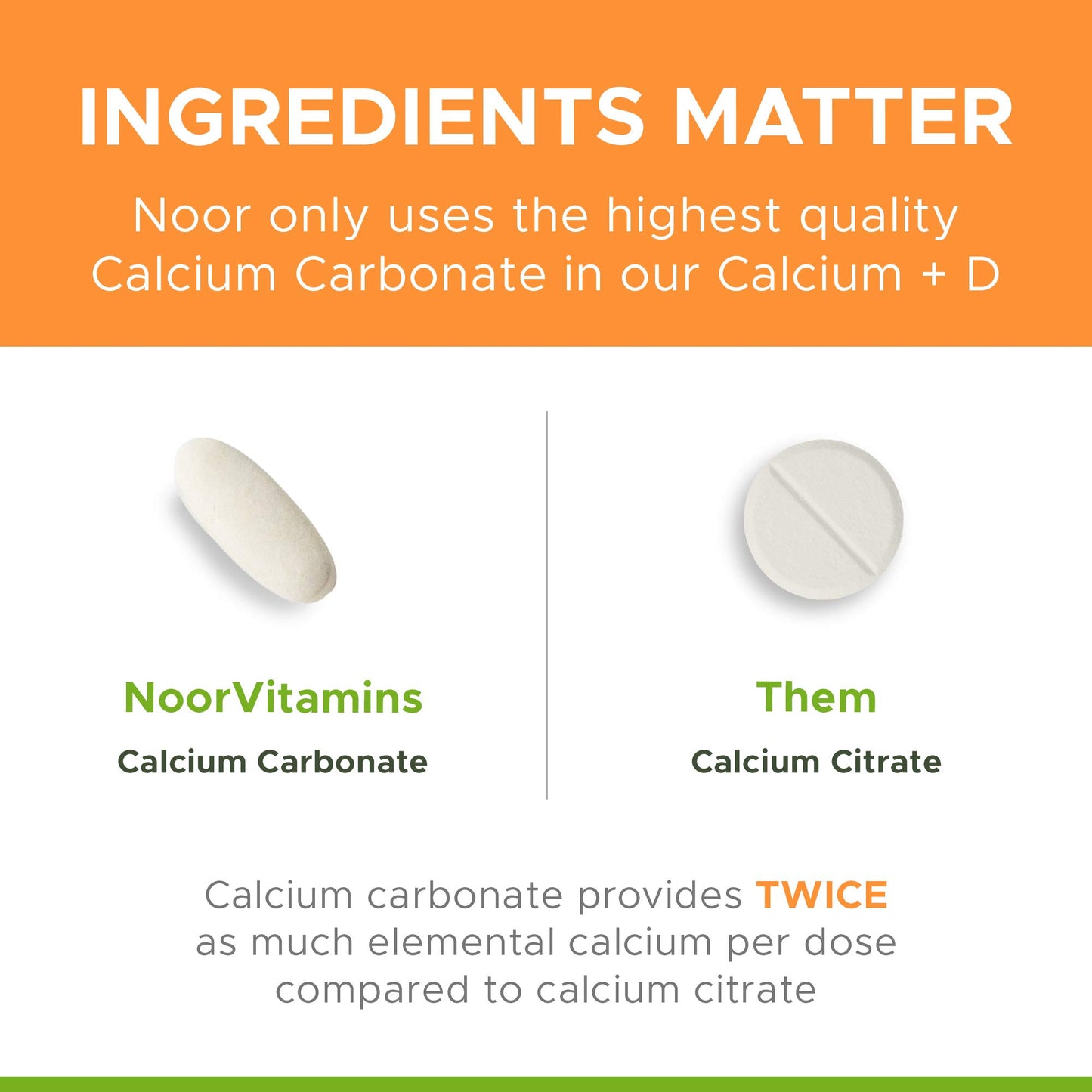 Noor Vitamins Halal Calcium Plus Vitamin D Bone & Immune Support Tablet 120 Tablets