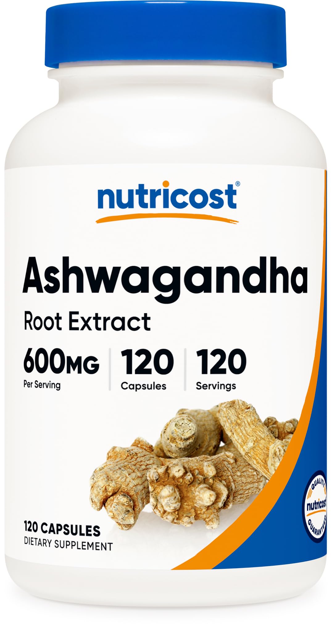 Nutricost Ashwagandha Herbal Supplement 600mg Capsules, 120 Count
