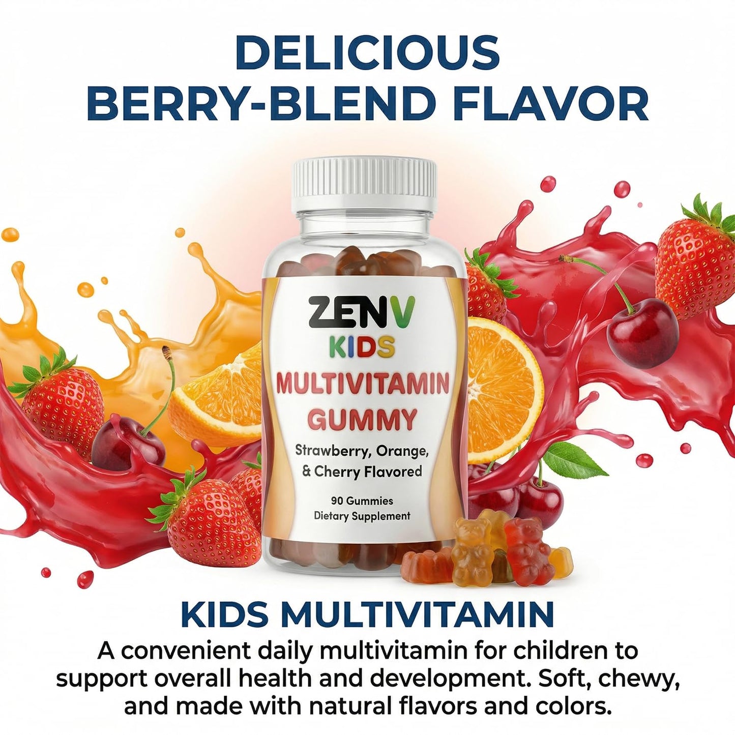 ZENV Kids Multivitamin Gummies 90 Count