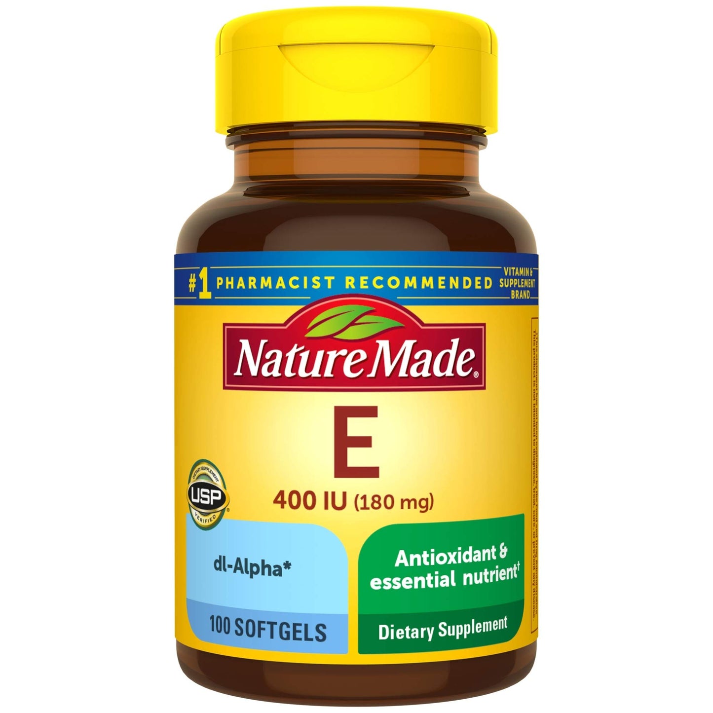 Nature Made Vitamin E 180 mg (400 IU) dl-Alpha Softgels, 300 Softgels