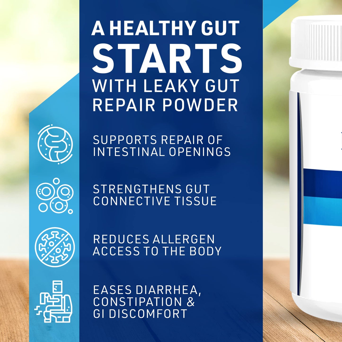 Liver Medic Leaky Gut Repair Supplement Powder 6.35 Ounce