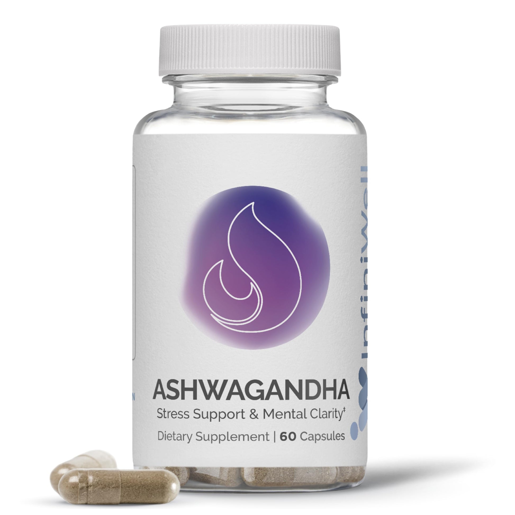 InfiniWell Ashwagandha Supplements 60 Capsules