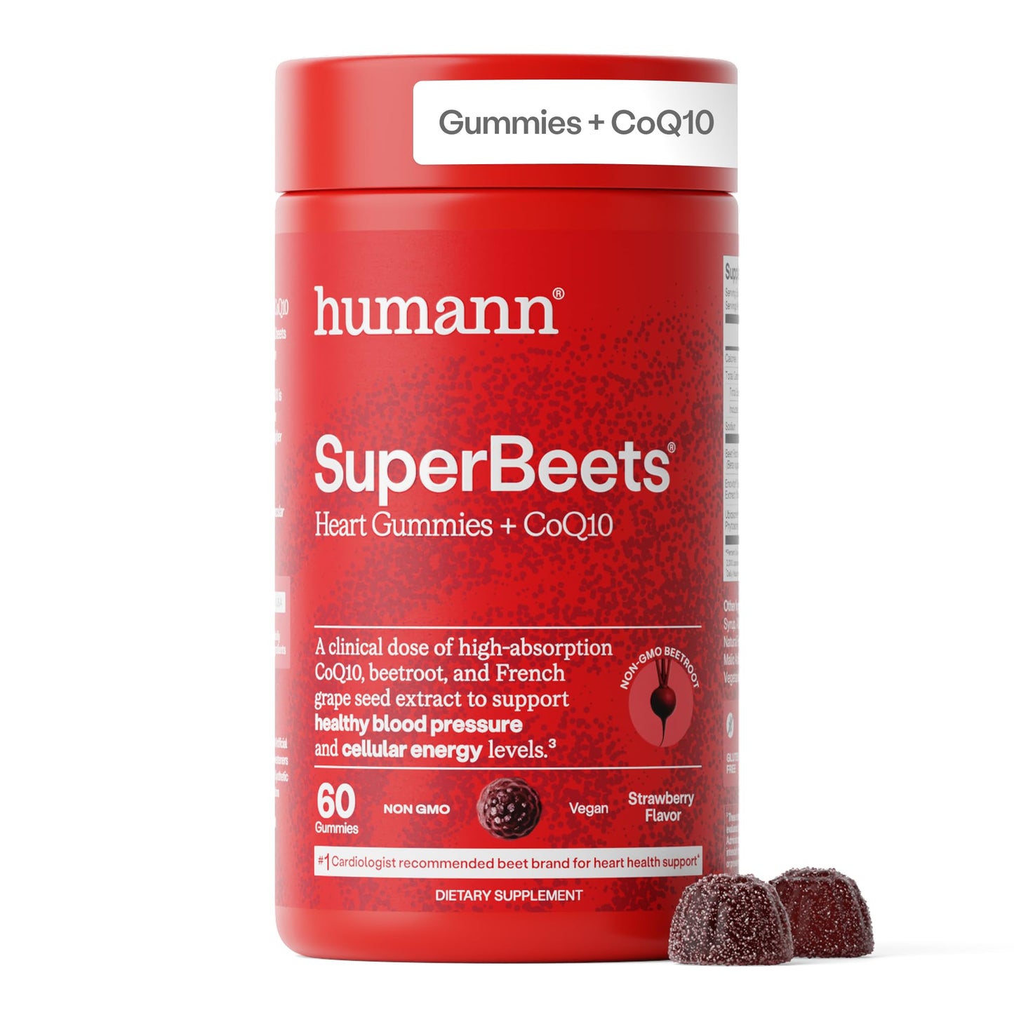 HumanN SuperBeets 3-in-1 Heart Gummies Gummy 60 Count