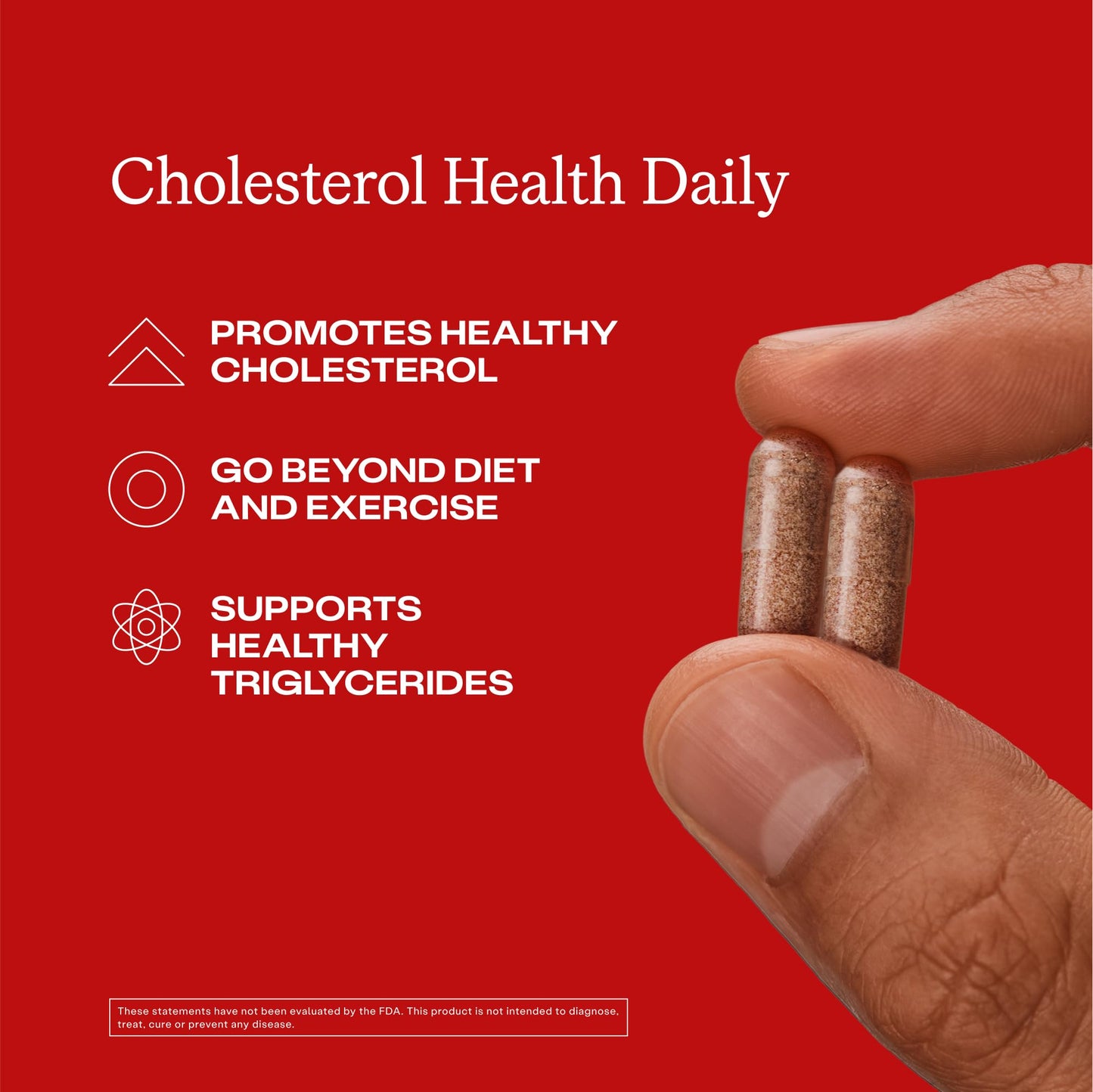 Humann Cholesterol Health Daily Aged Black Garlic Extract & Citrus Bergamot Cholesterol & Lipid Support Supplement, 120 Capsules
