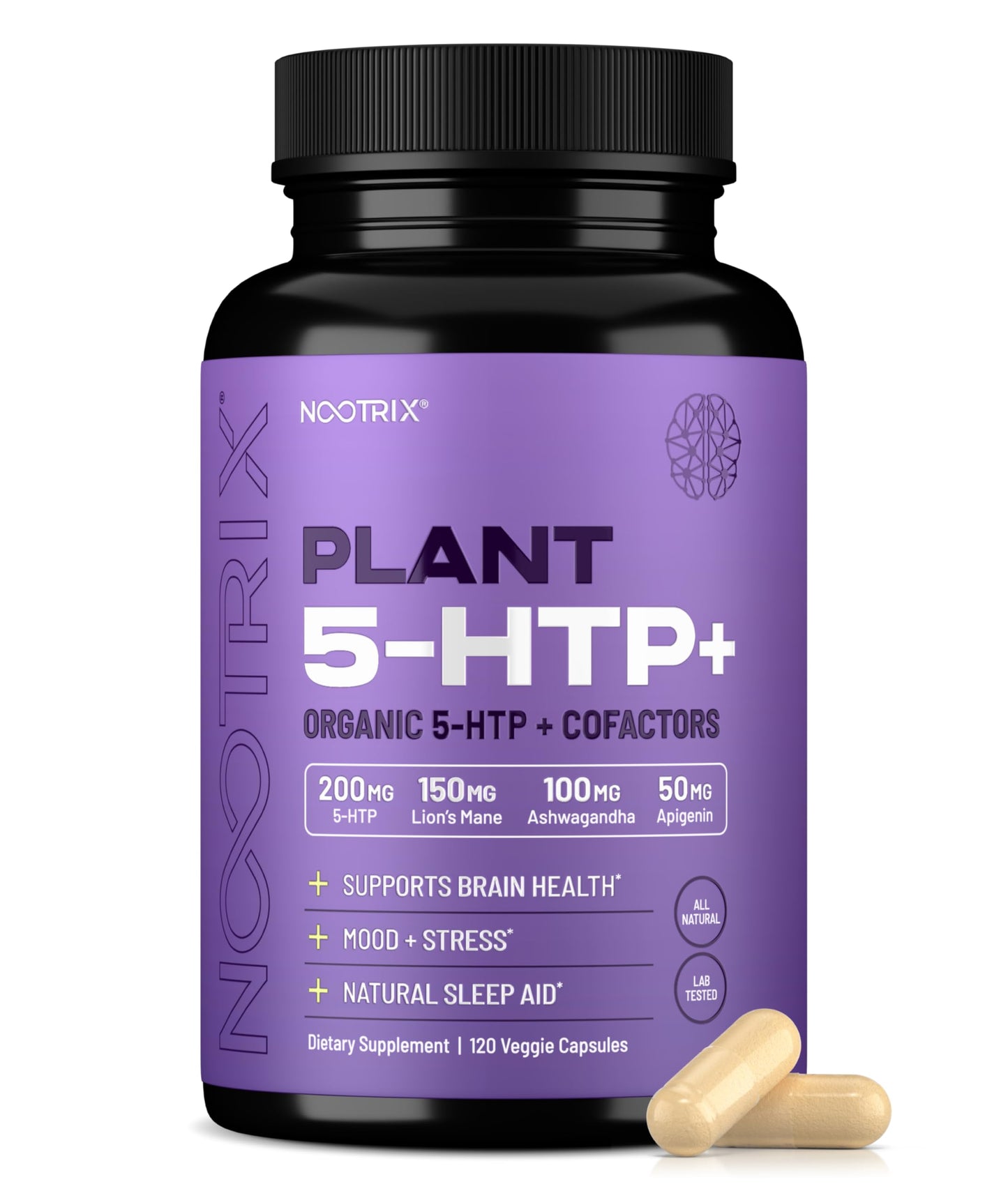 Nootrix Organic Plant 5-HTP+ Supplement Capsules 120 Capsules
