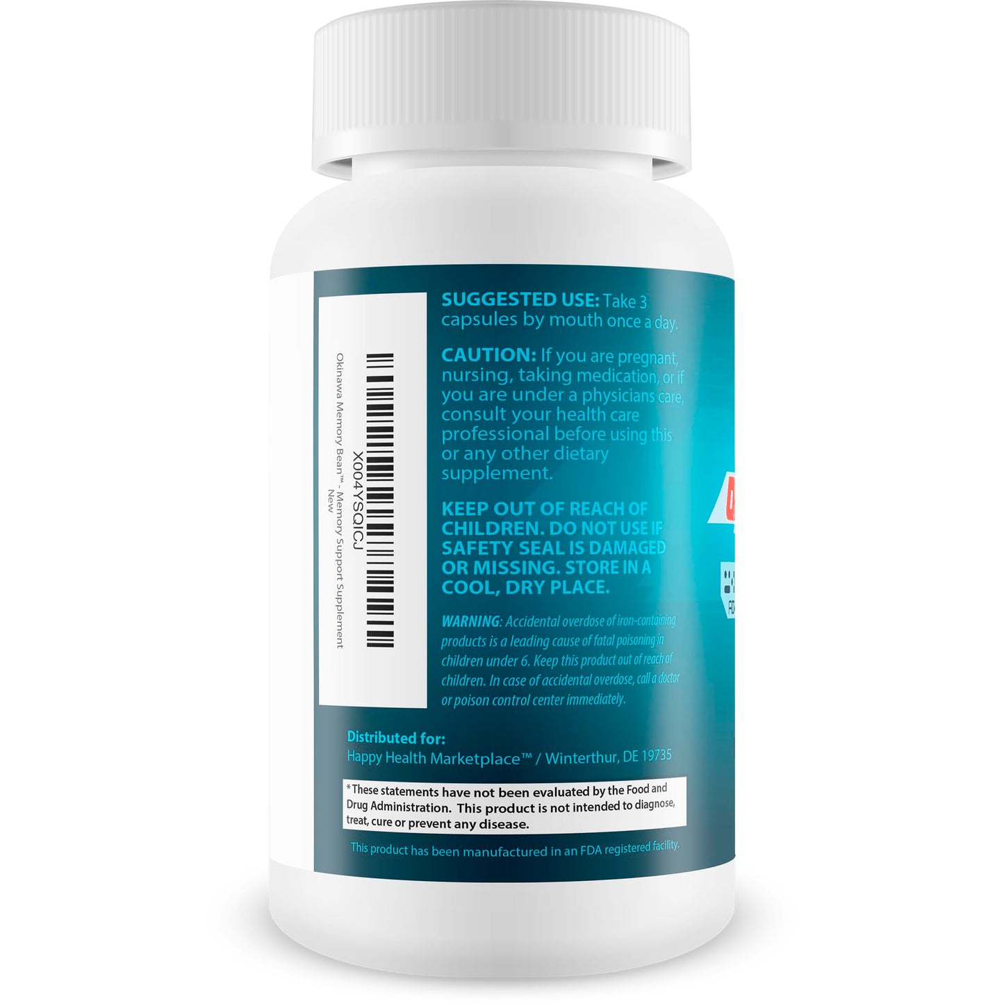 Happy Health Marketplace Okinawa Memory Bean 90 Capsules