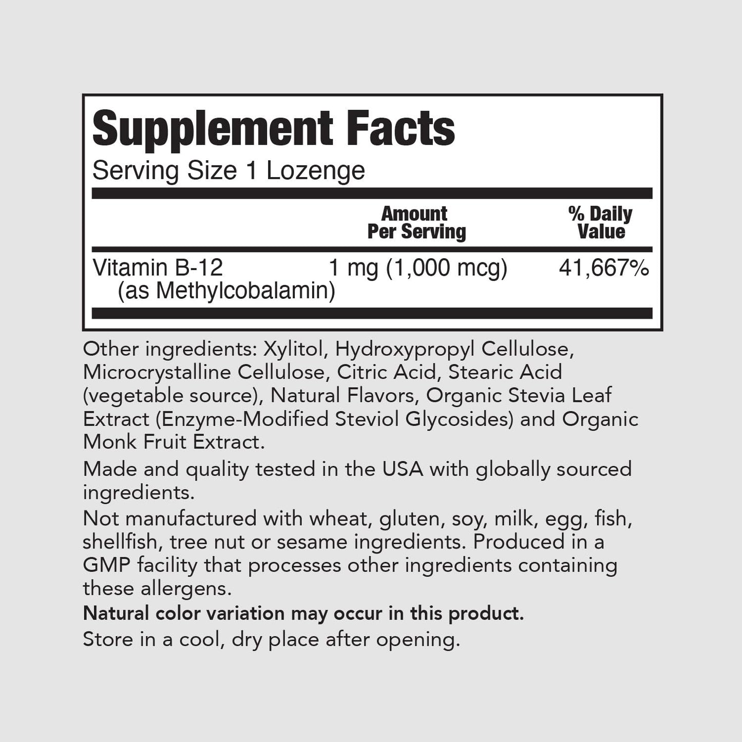 PureFormulas Methyl B12 Lozenges for Energy Boost & Nervous System Support Softgel 100 Count