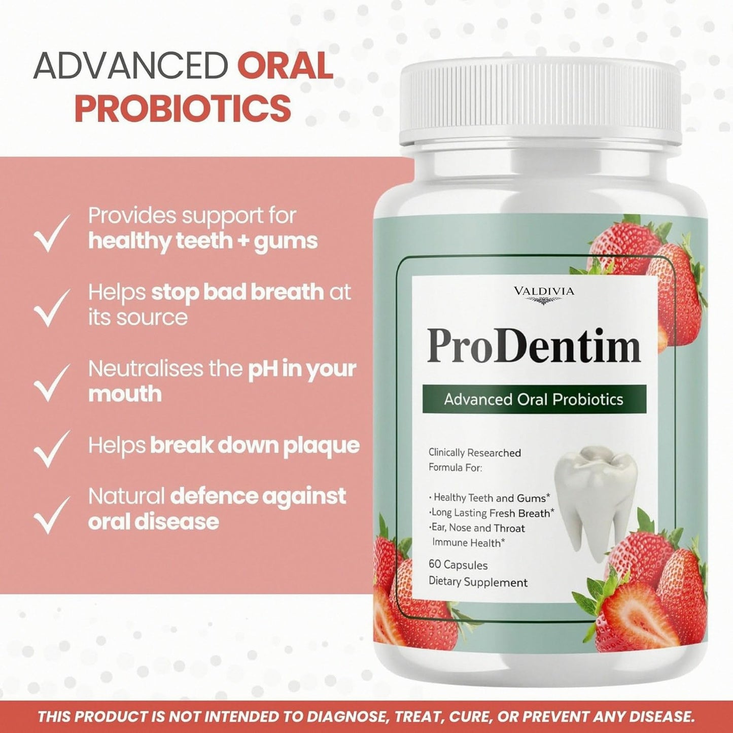 KYFLAG ProDentim Advanced Oral Health Probiotics Capsule, 60 Capsules