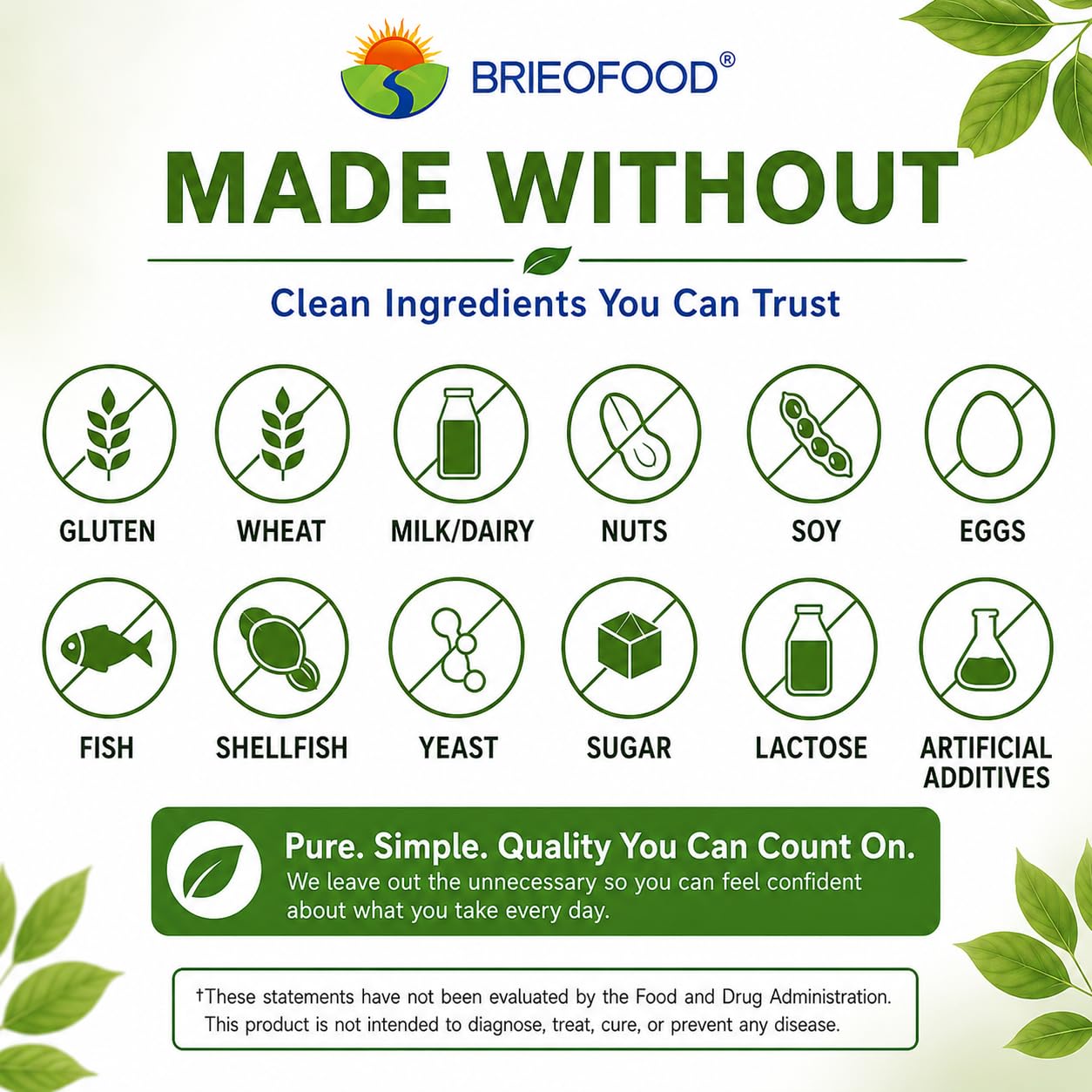 Brieofood Nattokinase 4000 FU (Fibrinolytic Unit) per Serving Capsules 180