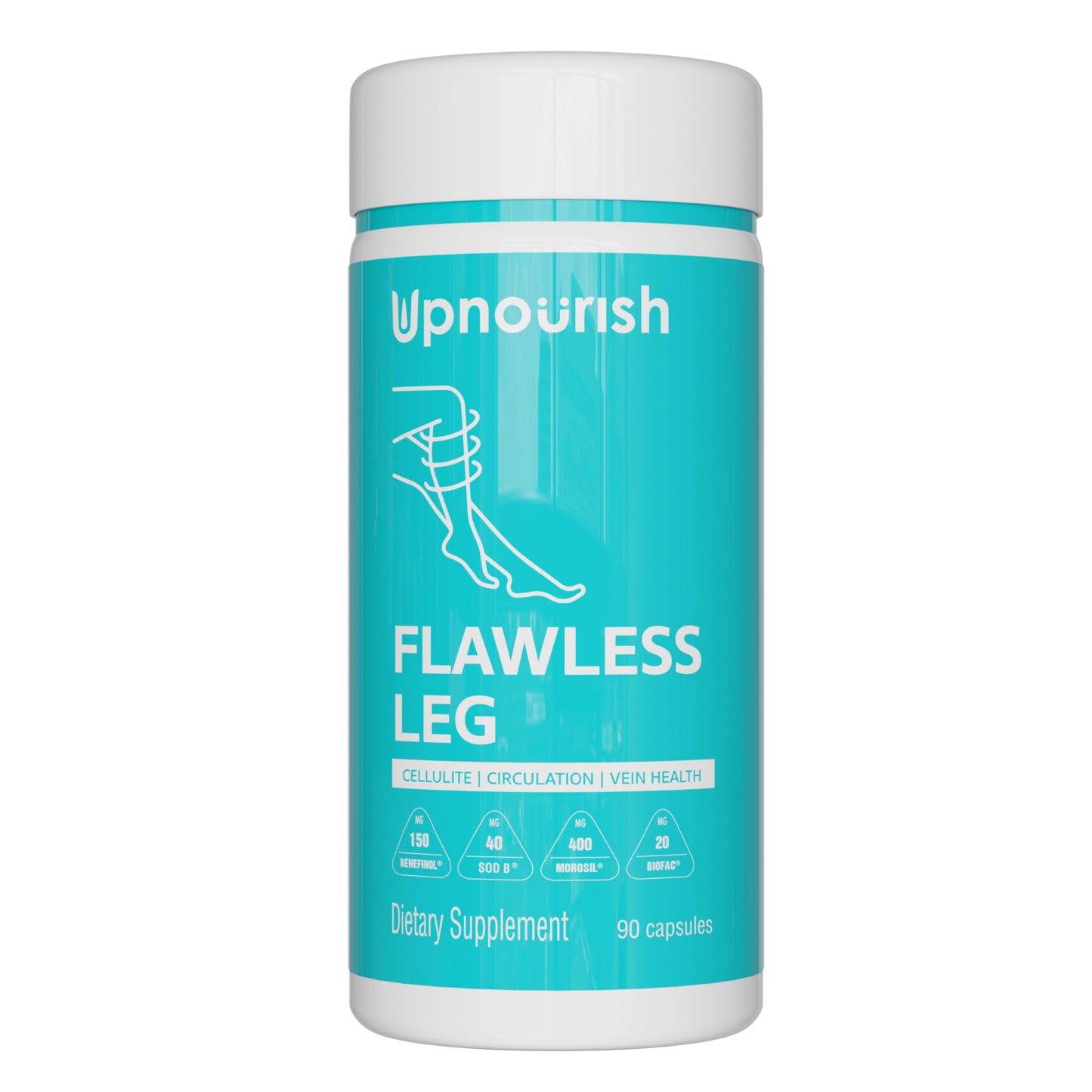 UpNourish Cellulite Vein Health Supplement Capsule 90 Count