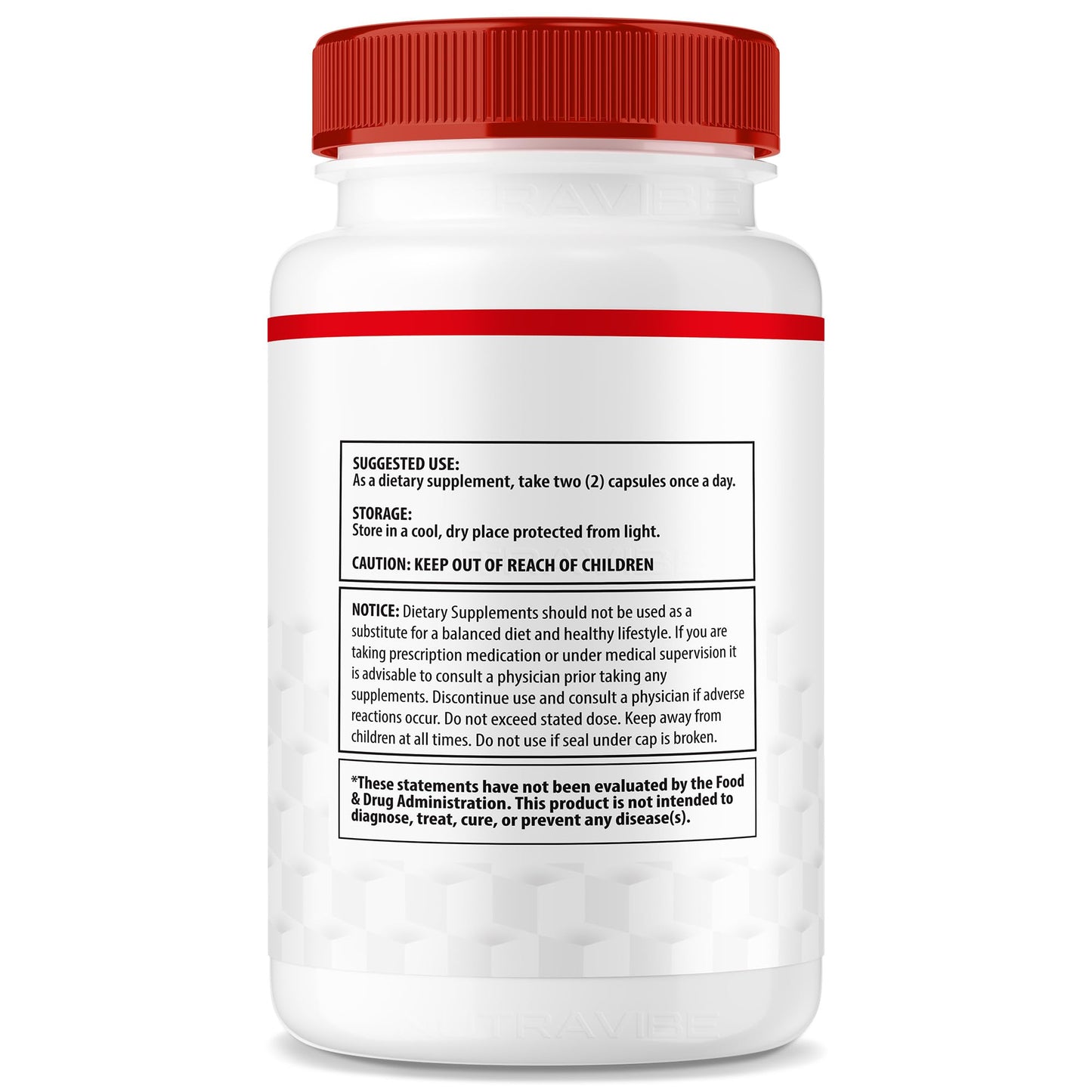 NutraVibe Level Flow Capsules 180 Capsules