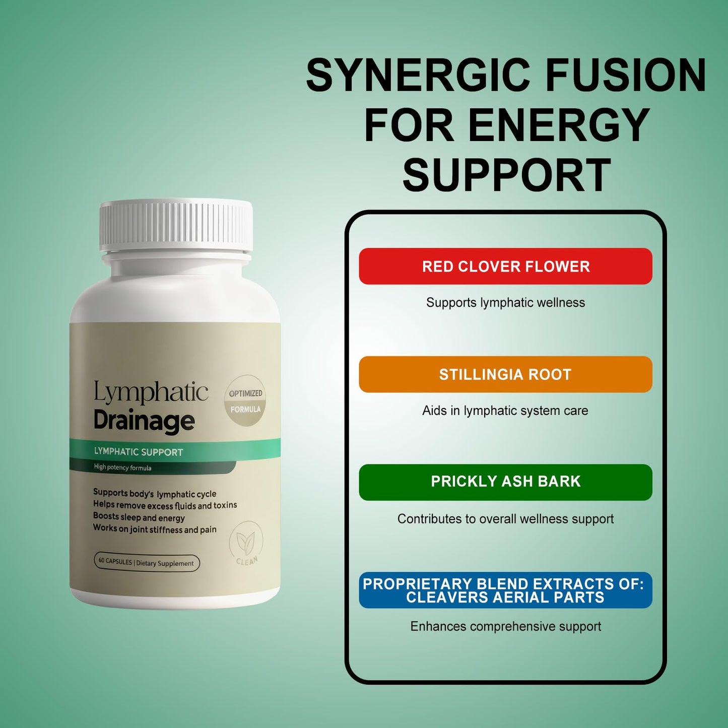 fuiznox Aelia Lymphatic Drainage Capsules, 60 Capsules