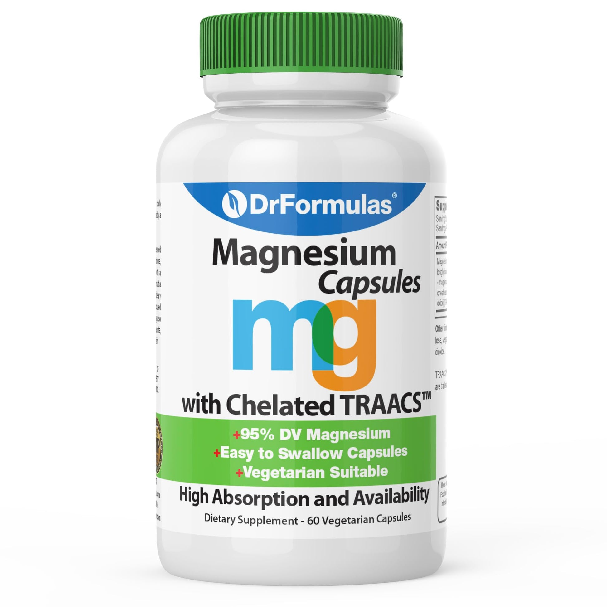 DrFormulas Magnesium Glycinate 400 mg Supplement Capsules, 100 Count