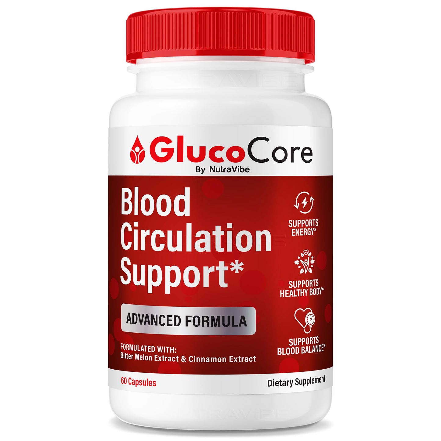 NutraVibe GlucoCore Capsules, 60 Count
