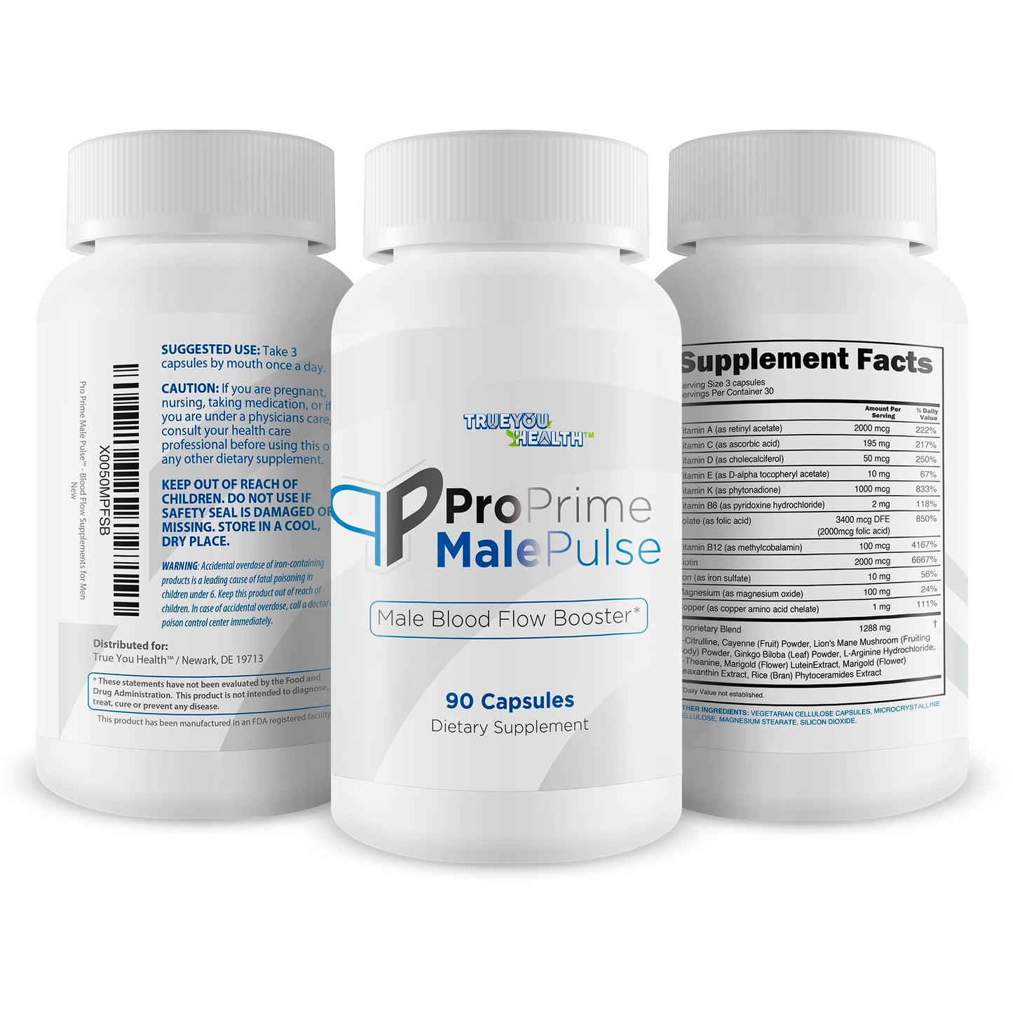 True You Health Pro Prime Male Pulse Capsule 90 Count