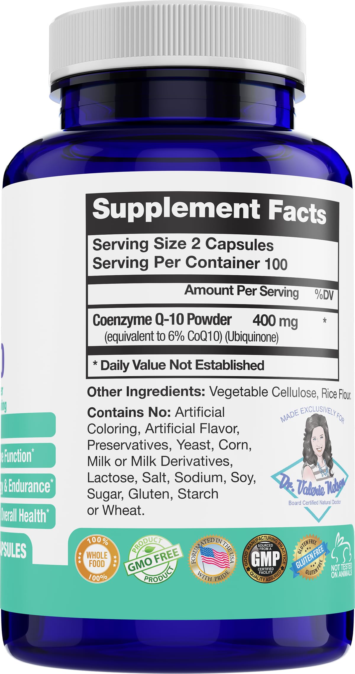 Abundant Life Wellness CoQ10 400 mg Ubiquinone Capsule, 200 Count