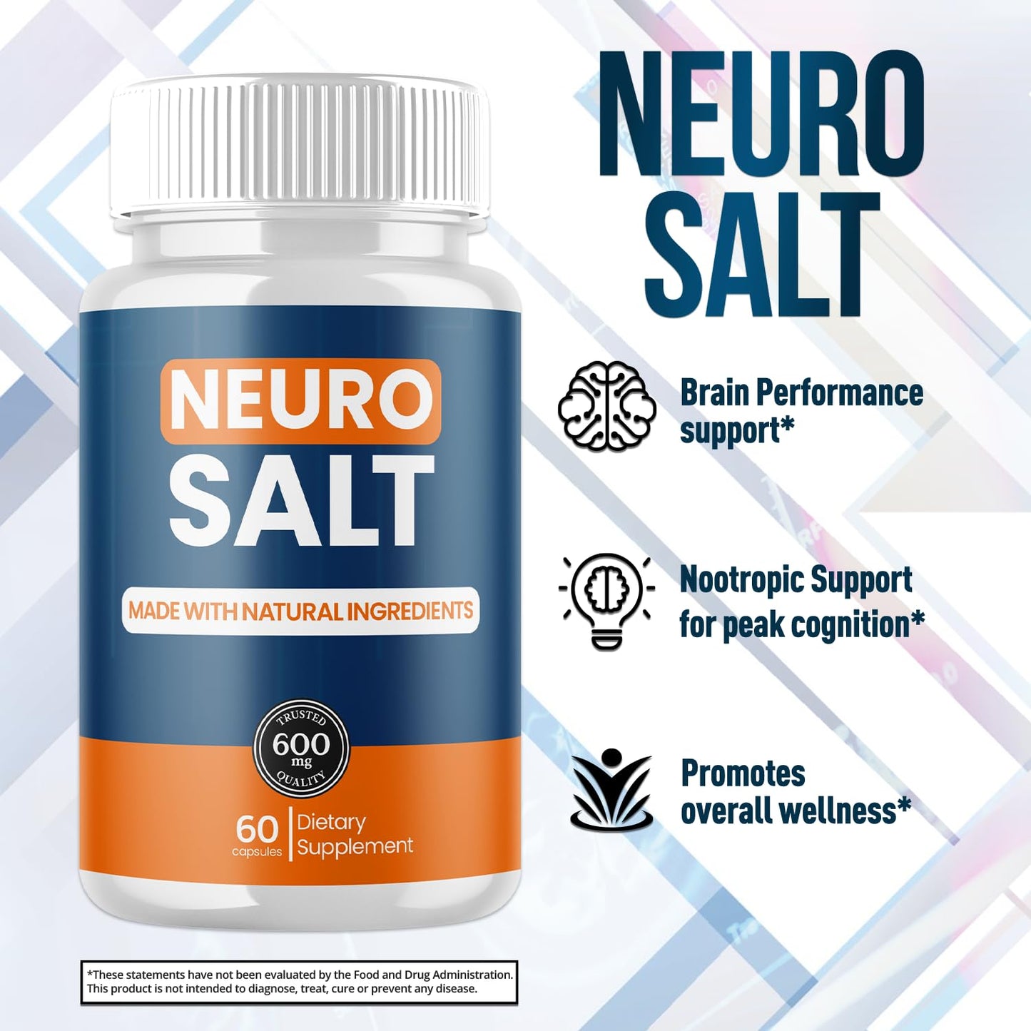 Flex University Neuro Salt Capsules 180 Capsules