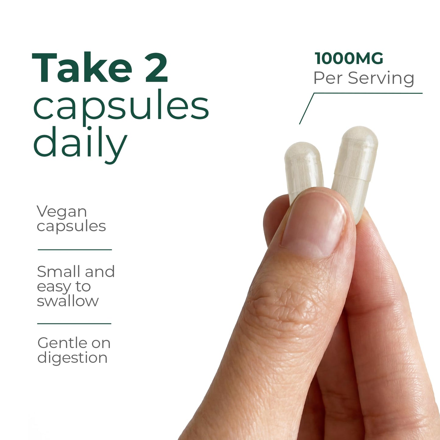 ATEMPO NATURAL LIFESTYLE Magnesium Glycinate 1000mg Capsules, 120 Count
