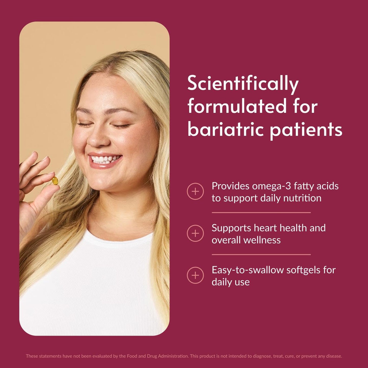 Bariatric Advantage Omega-3 300 Softgels Lemon Lime, 270 Count