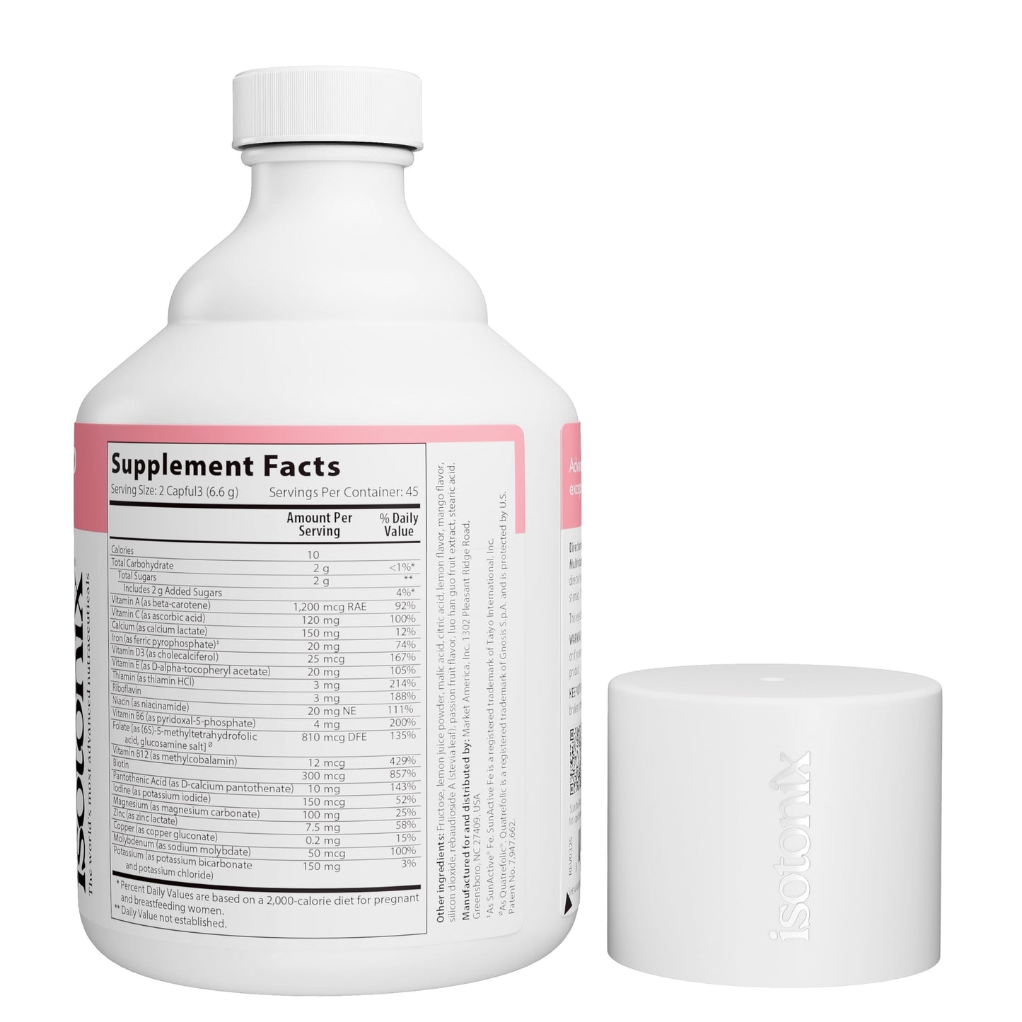 Isotonix Prenatal Activated Multivitamin Powder, 10.5 Ounce