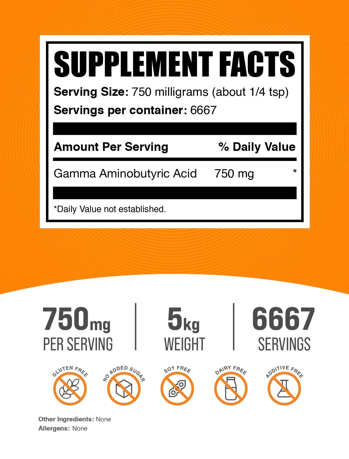 BulkSupplements Gamma Aminobutyric Acid Powder